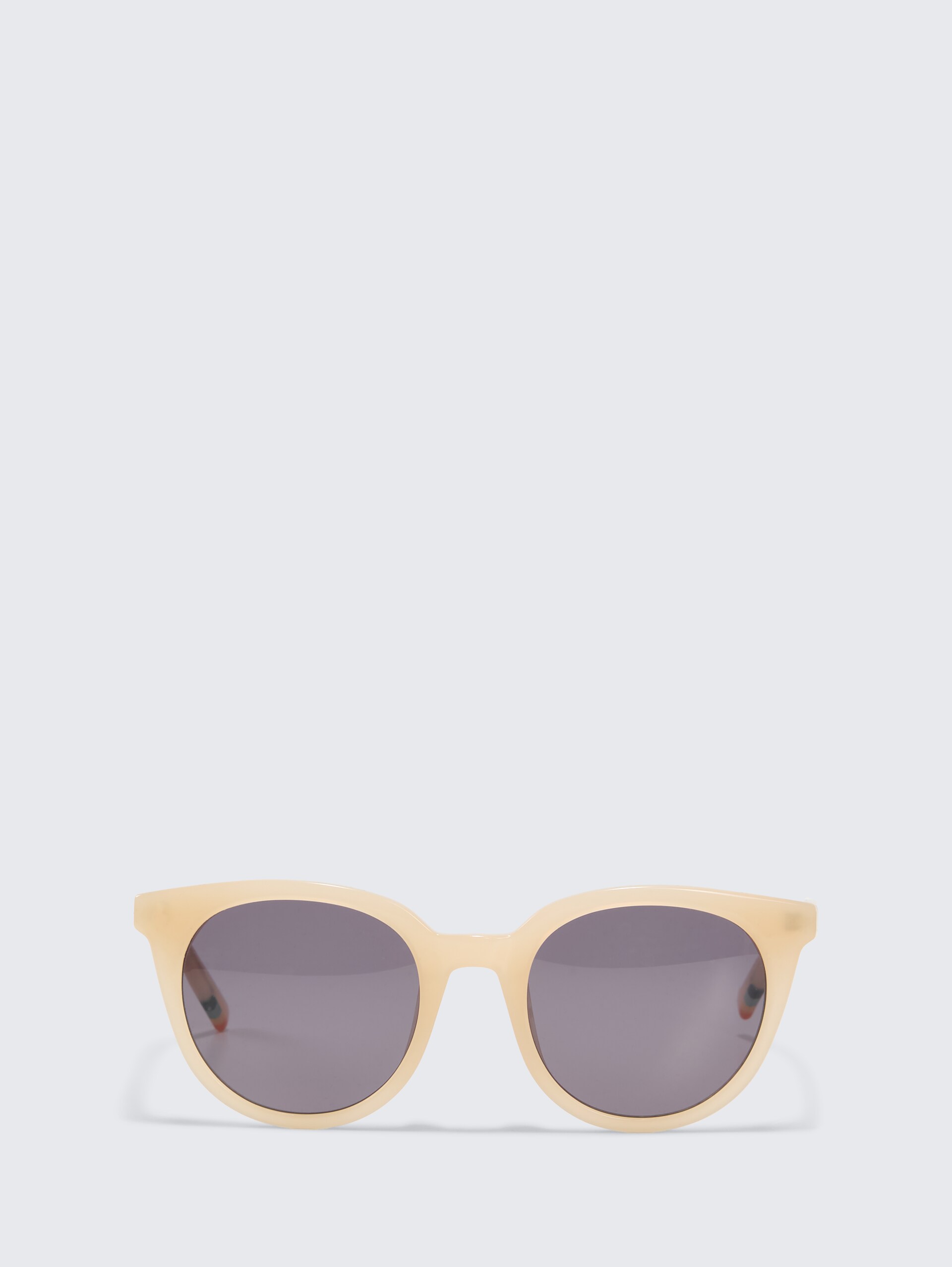 Feminine Sonnenbrille - yellow / white / beige - Vorder-Produkt-Ansicht
