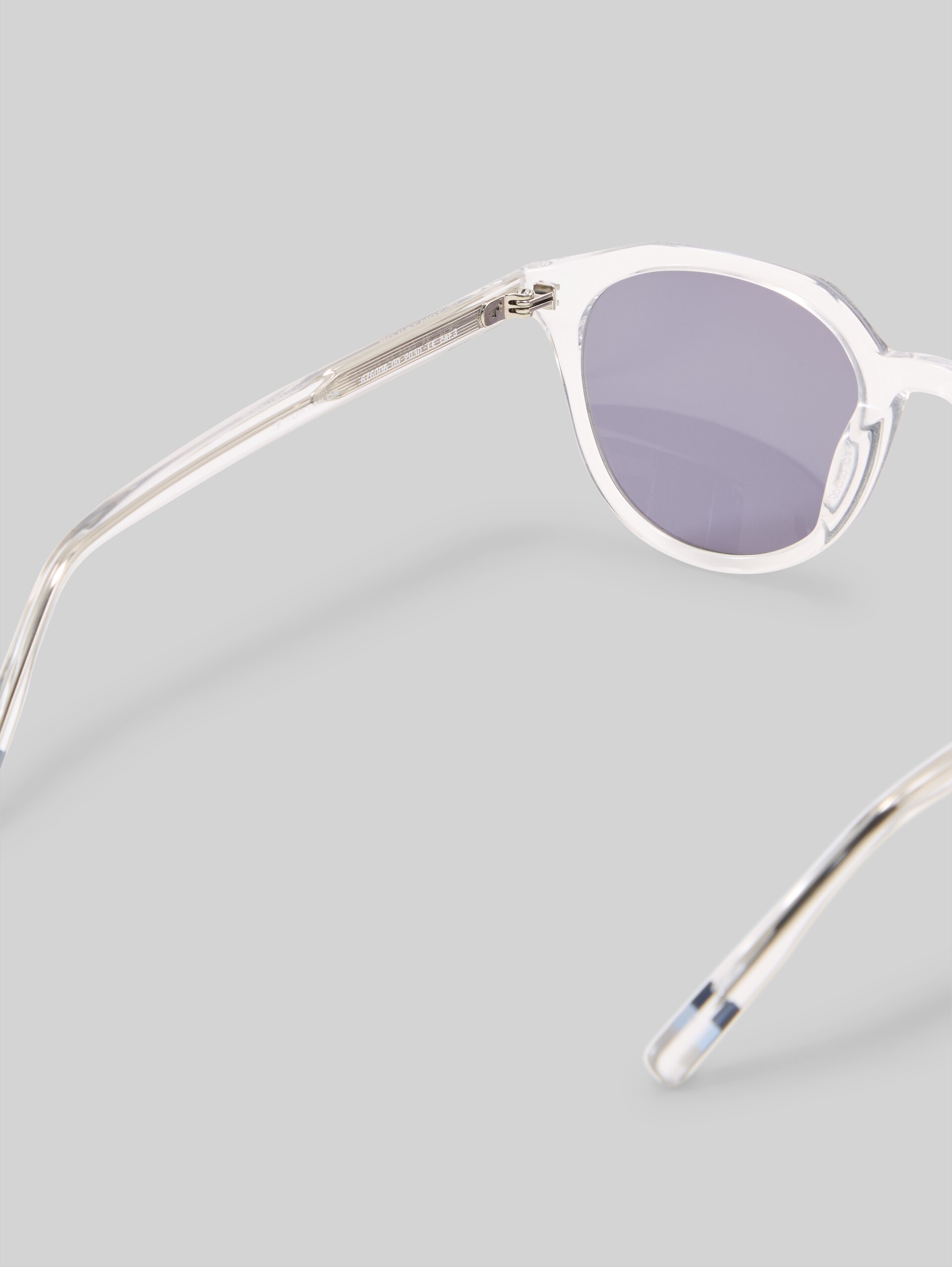 Round sunglasses - palladium / chrome / rhodium / - Product detail view