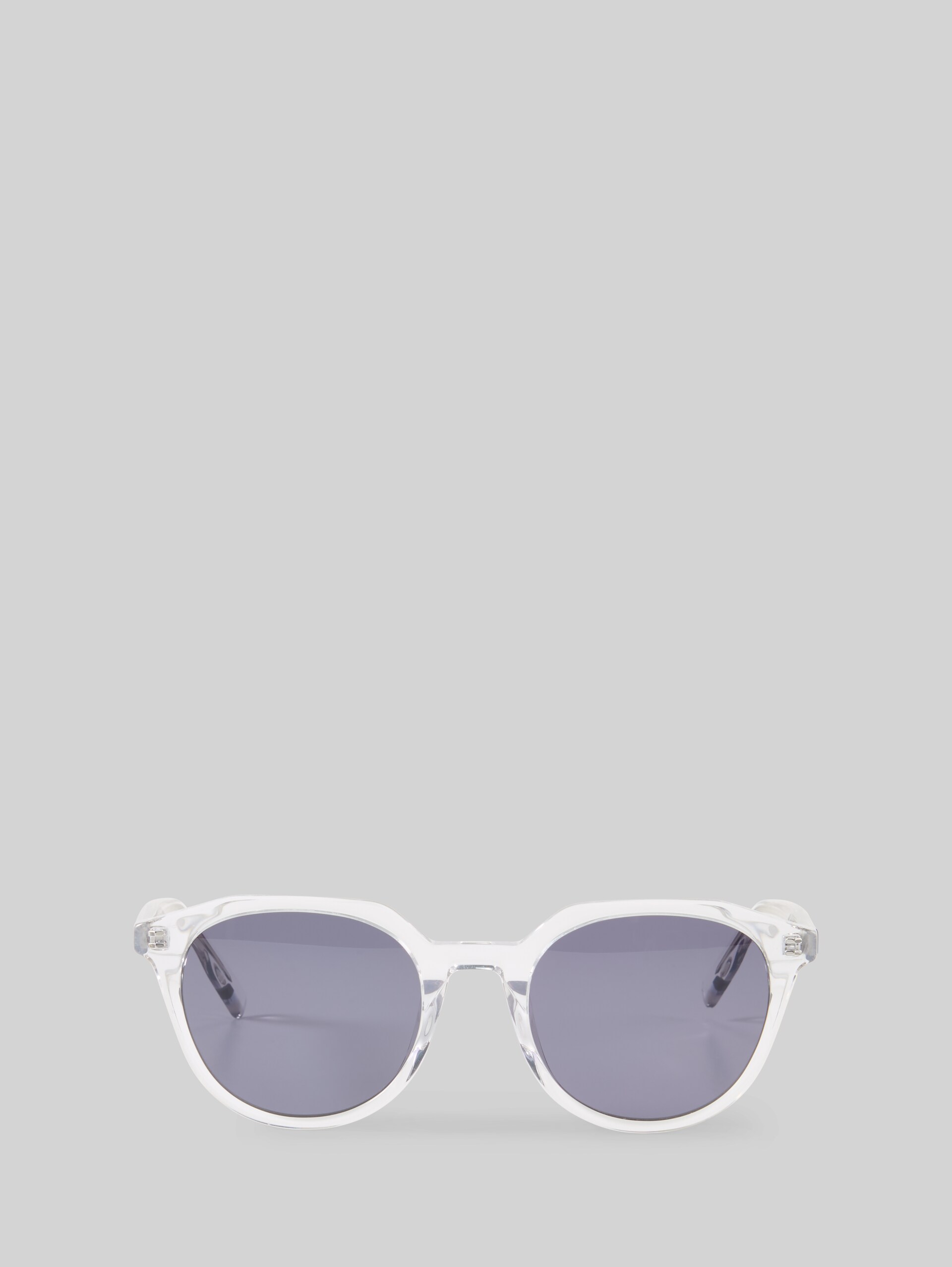 Round sunglasses - palladium / chrome / rhodium / - Front product view