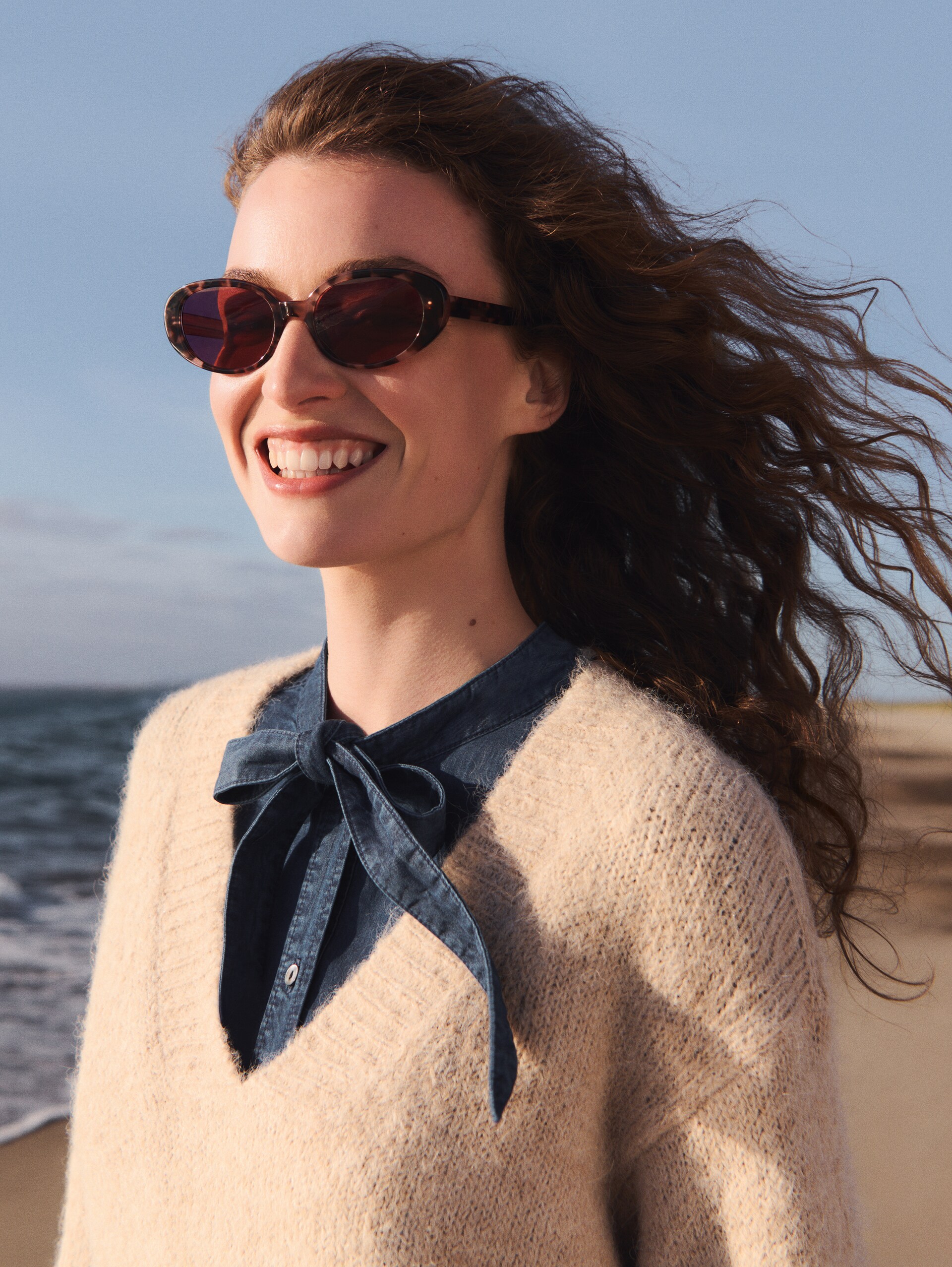 Feminine Sonnenbrille - red / rose / violet