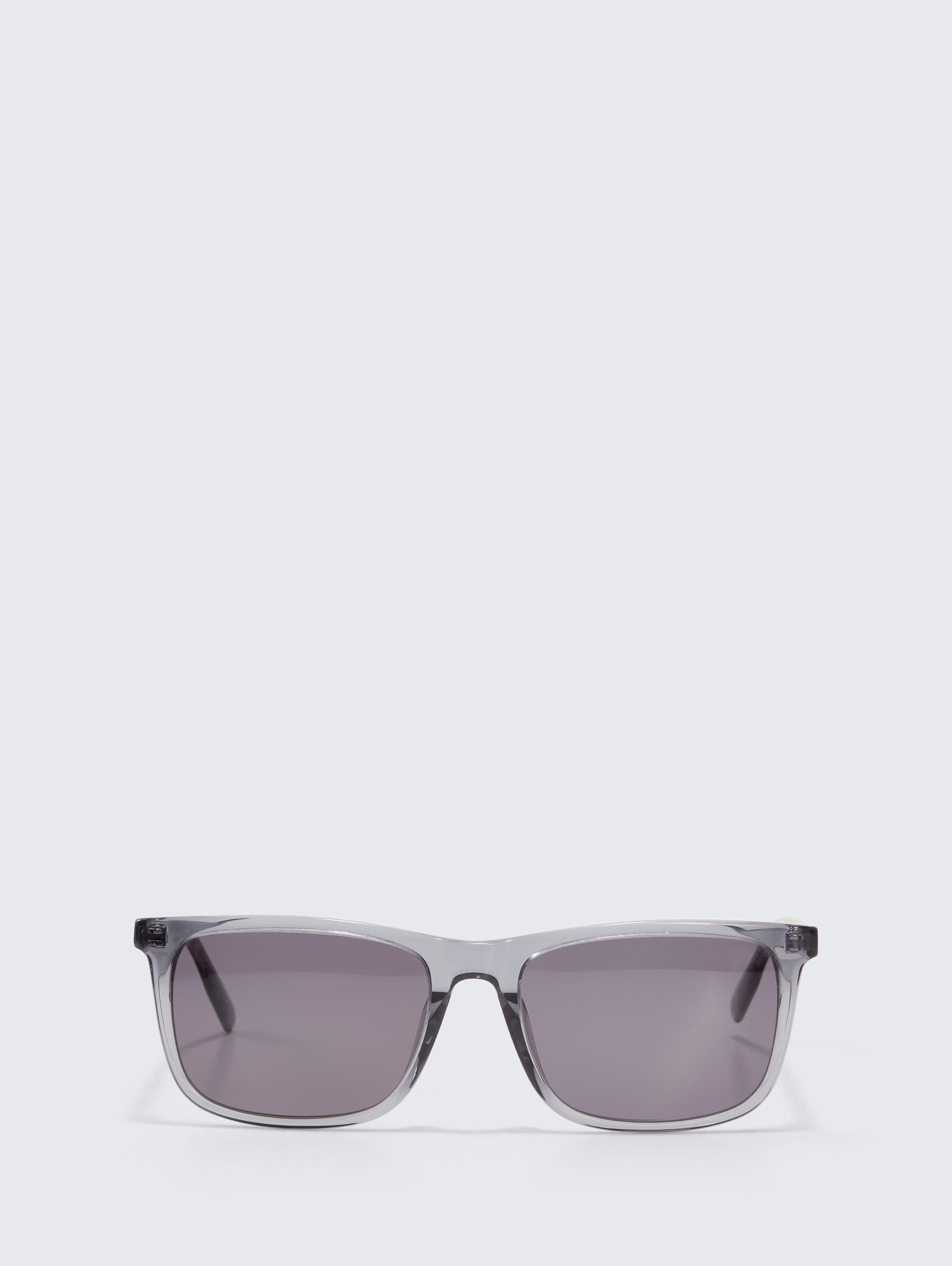 Eckige Sonnenbrille - grey / gun - Vorder-Produkt-Ansicht