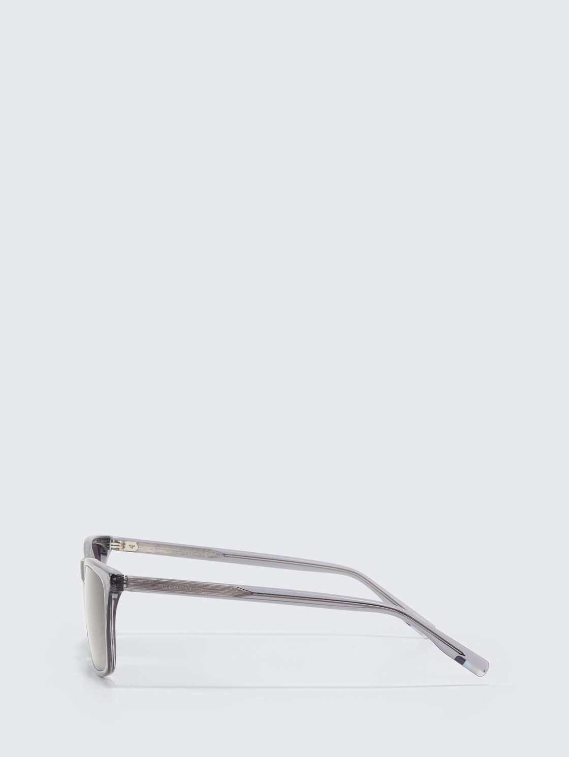 Eckige Sonnenbrille - grey / gun - seitliche Produkt-Ansicht