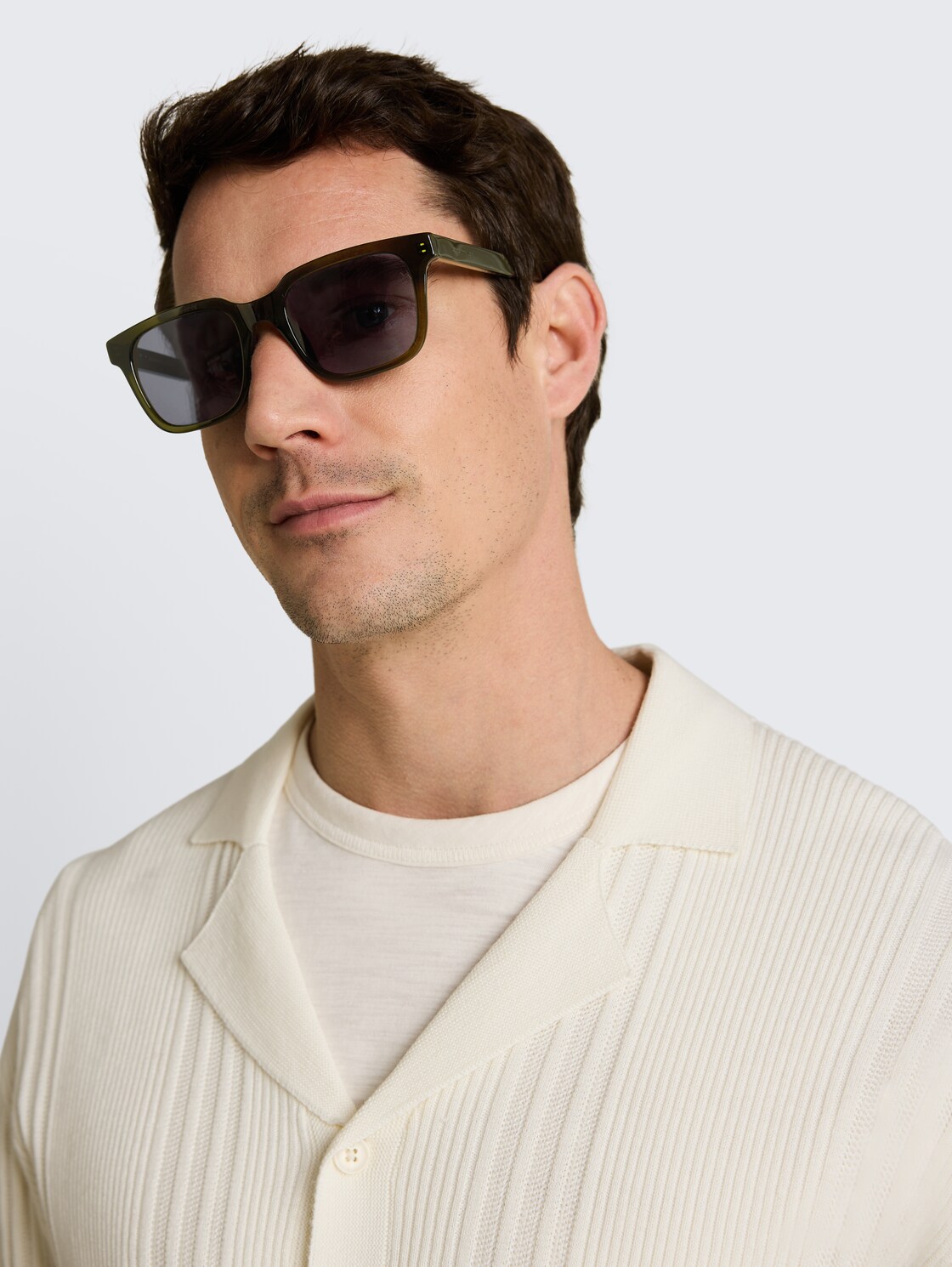 Eckige Sonnenbrille - green