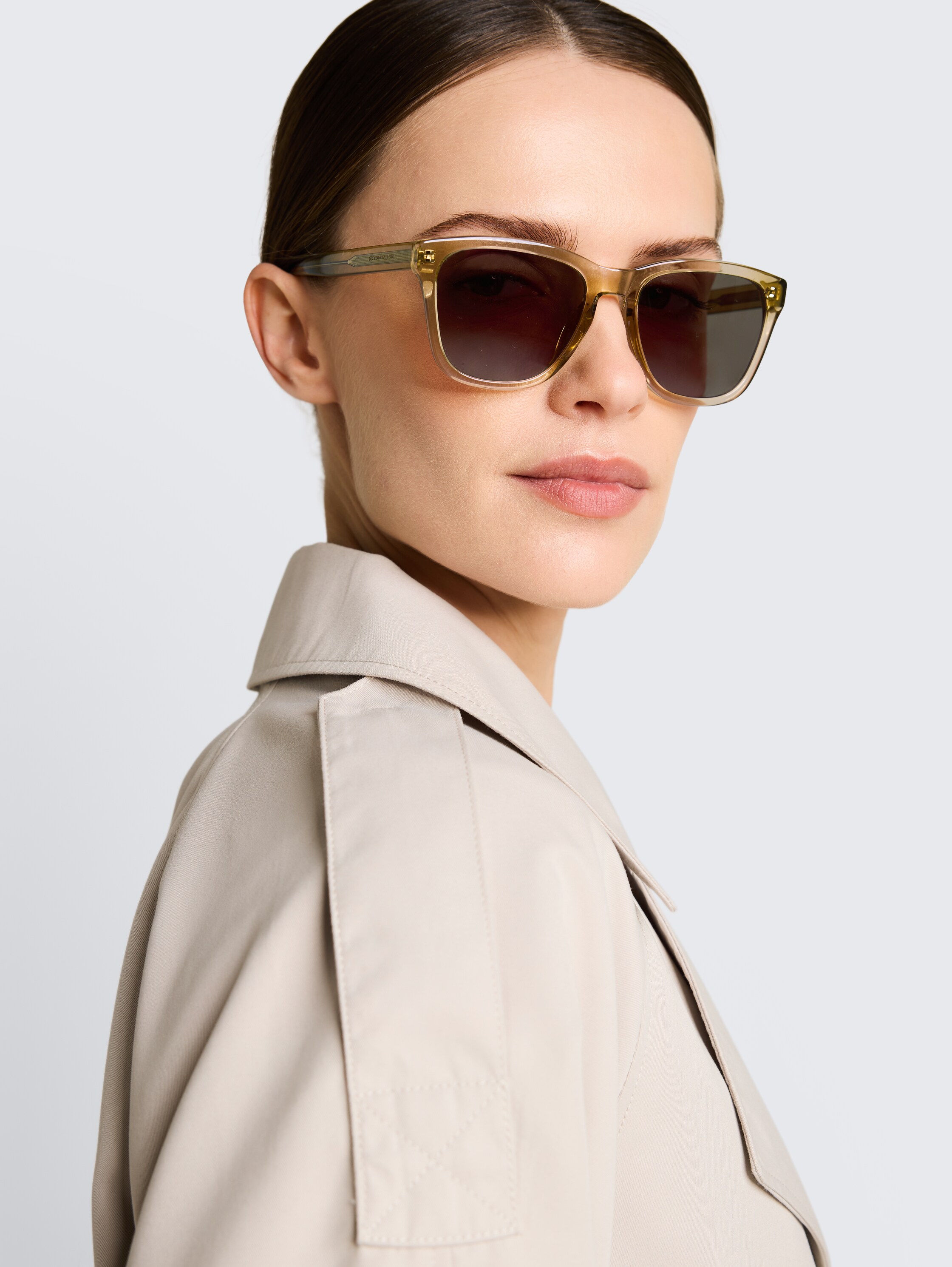 Hoekige zonnebril - brown - 