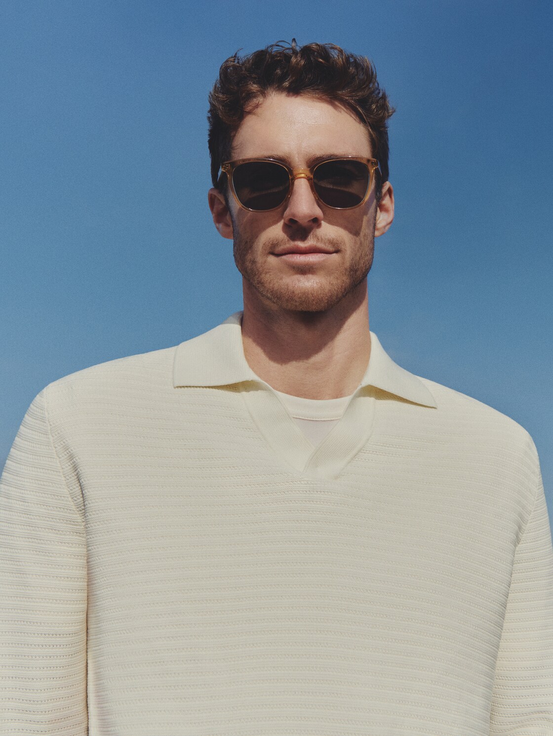 Eckige Sonnenbrille - brown