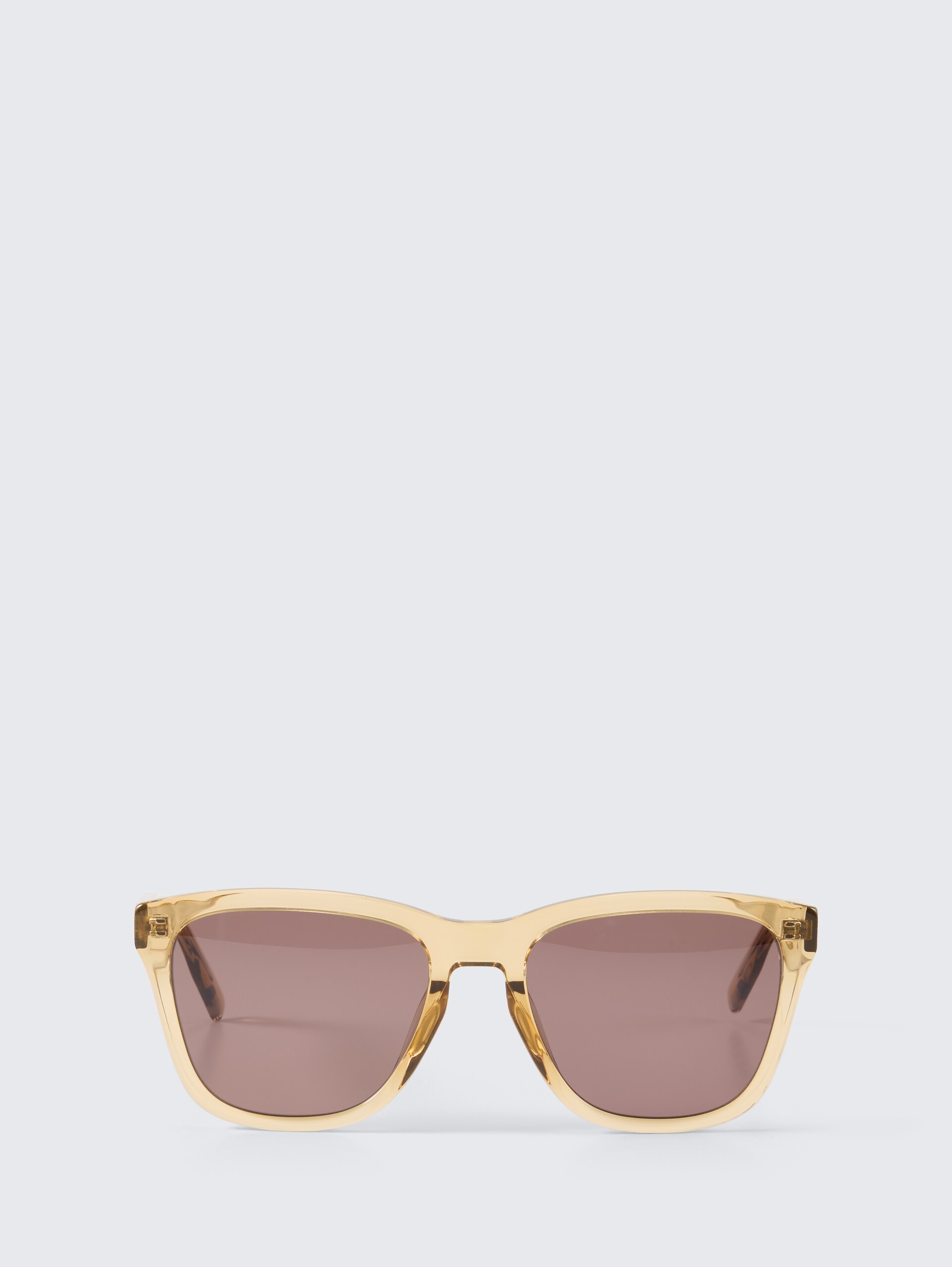 Eckige Sonnenbrille - brown - Vorder-Produkt-Ansicht