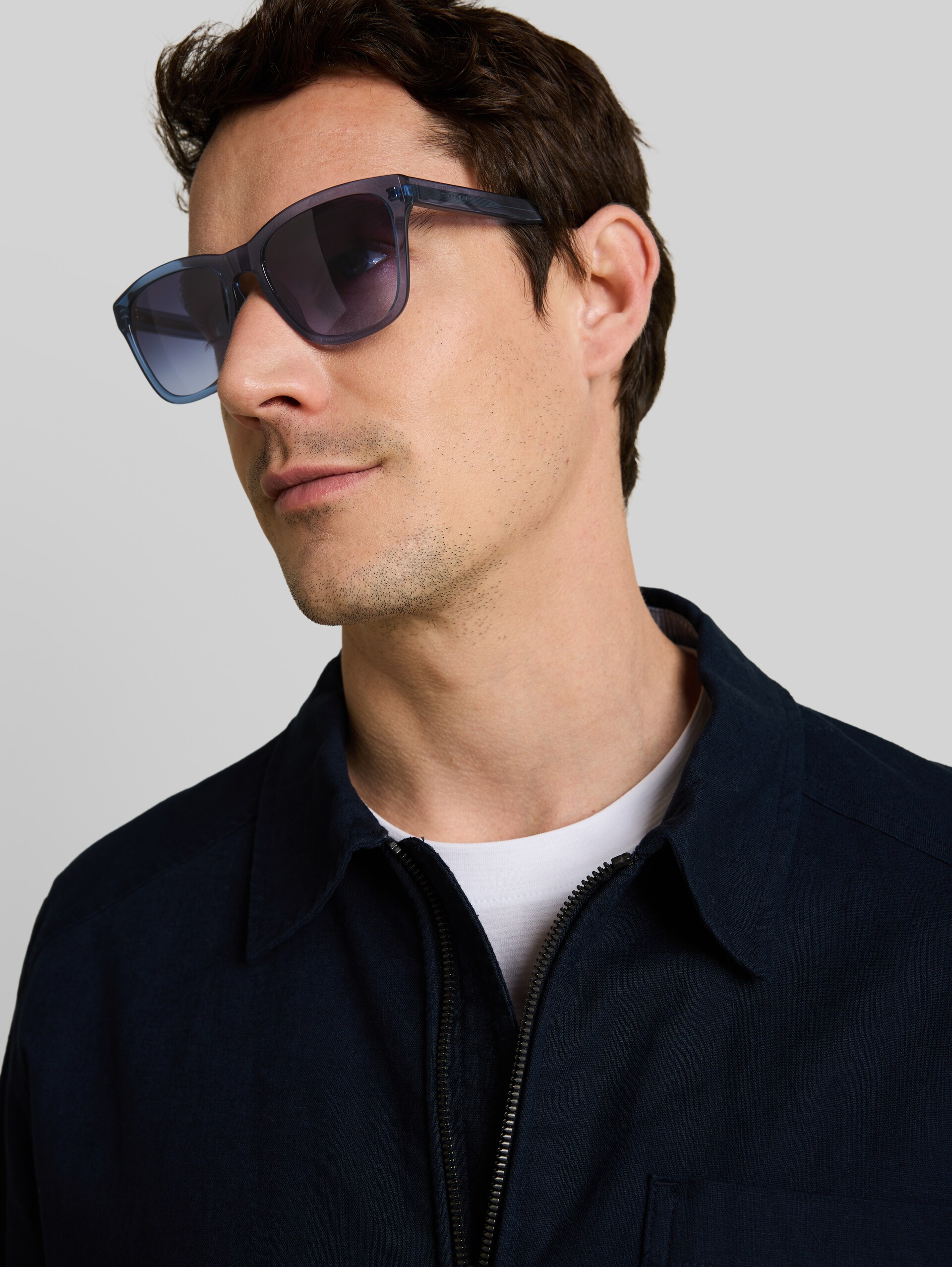 Eckige Sonnenbrille - blue