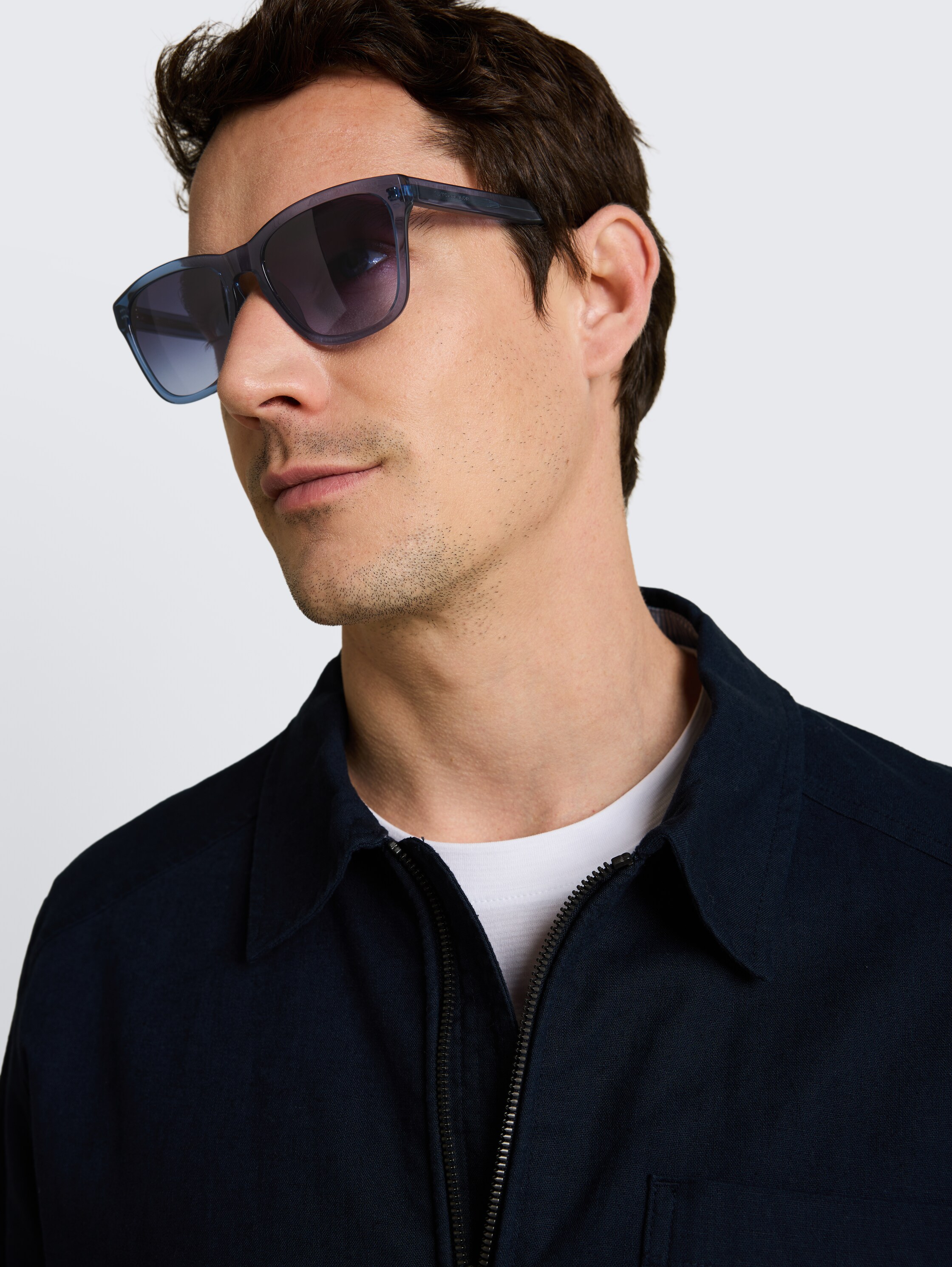 Eckige Sonnenbrille - blue - 