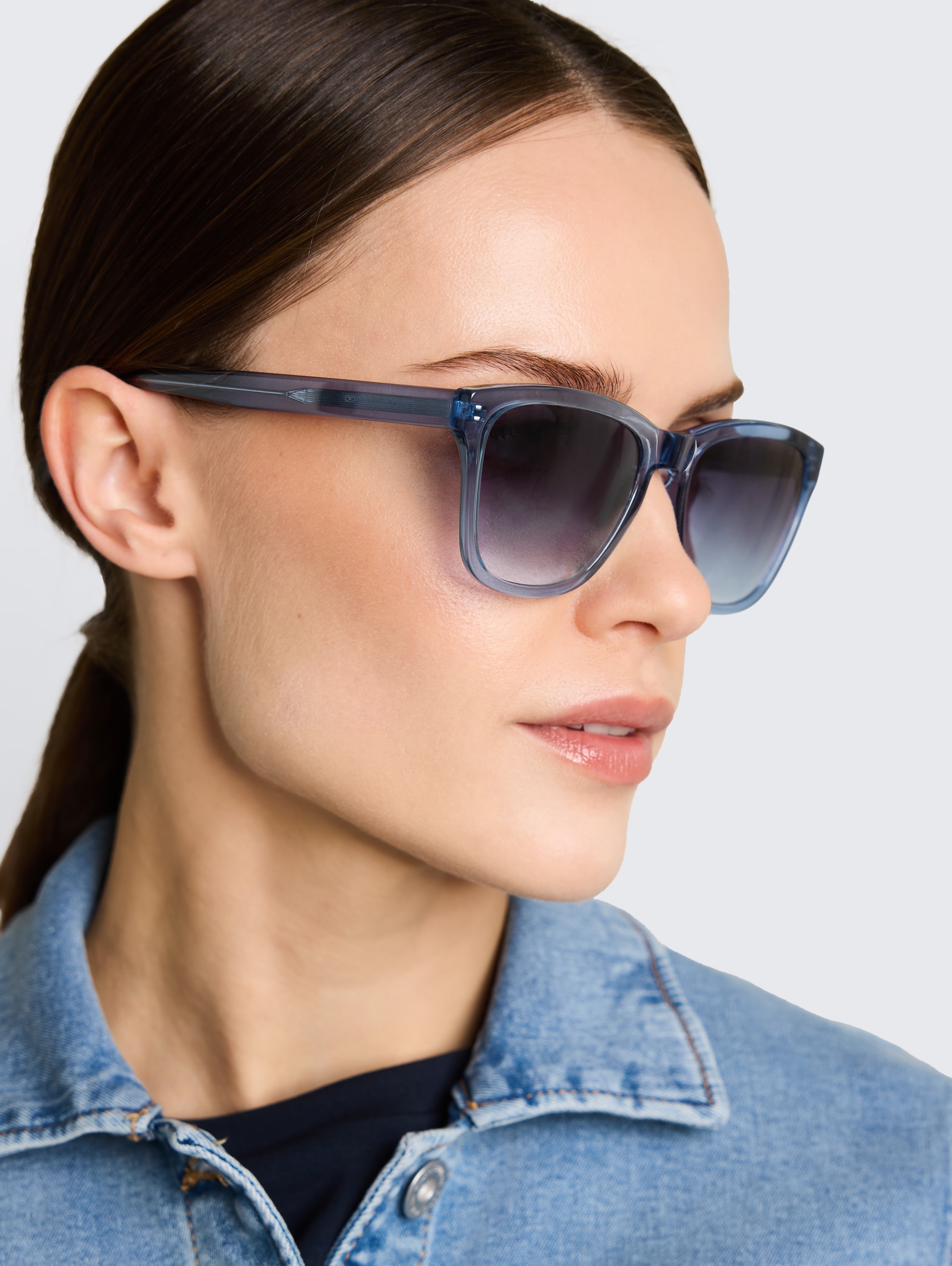 Eckige Sonnenbrille - blue - 