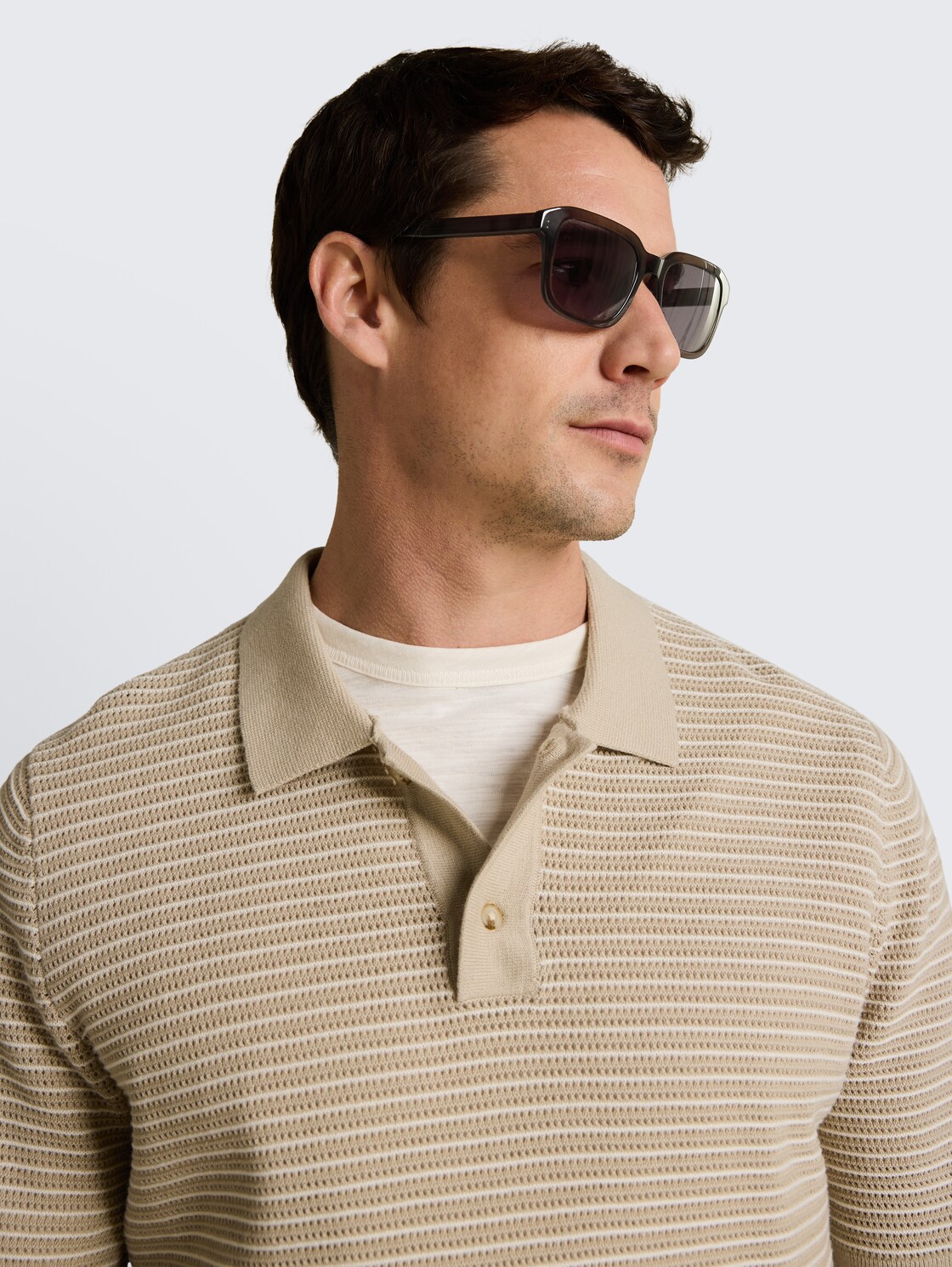 Rechteckige Sonnenbrille - brown