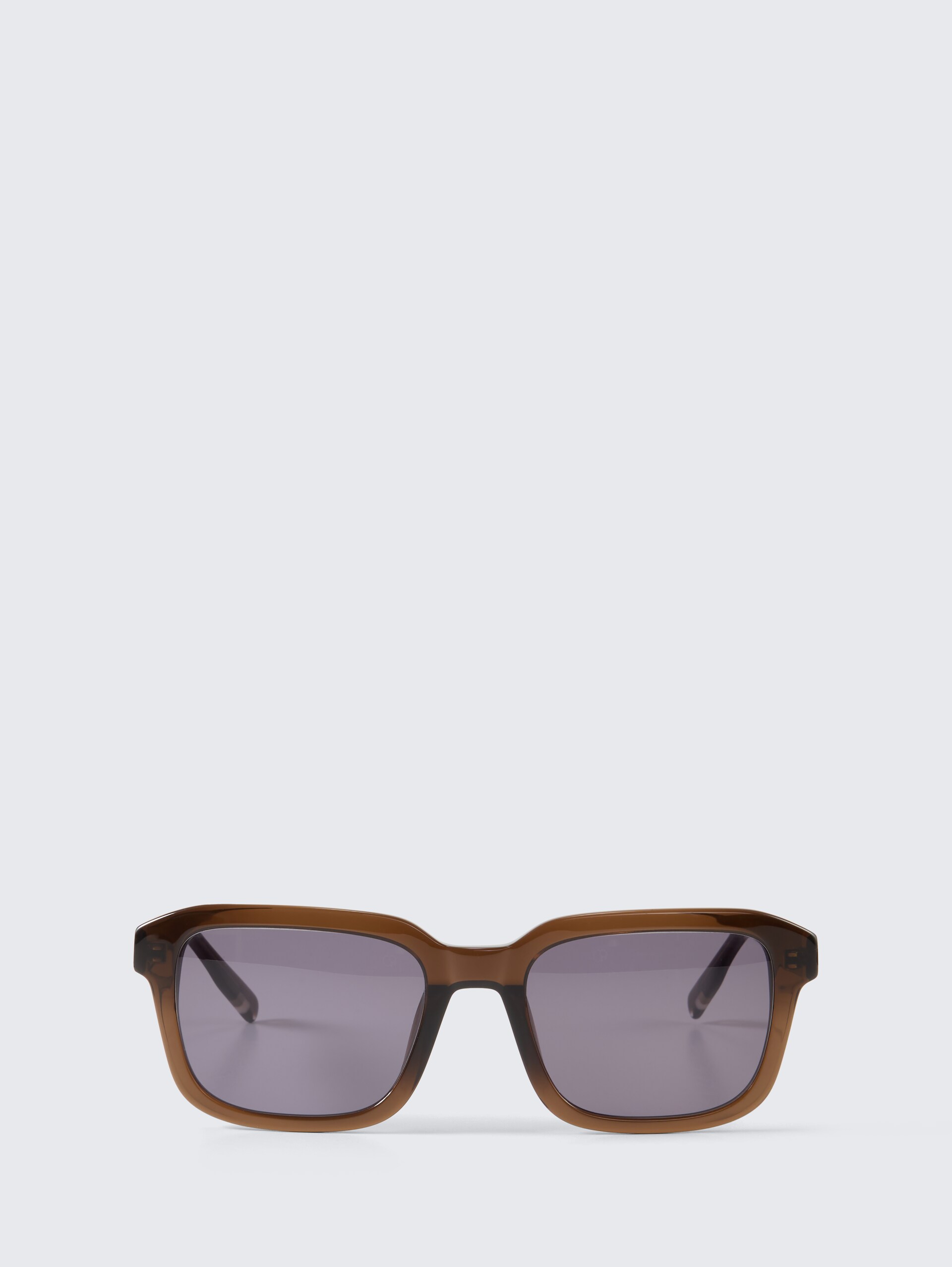 Rechteckige Sonnenbrille - brown - Vorder-Produkt-Ansicht