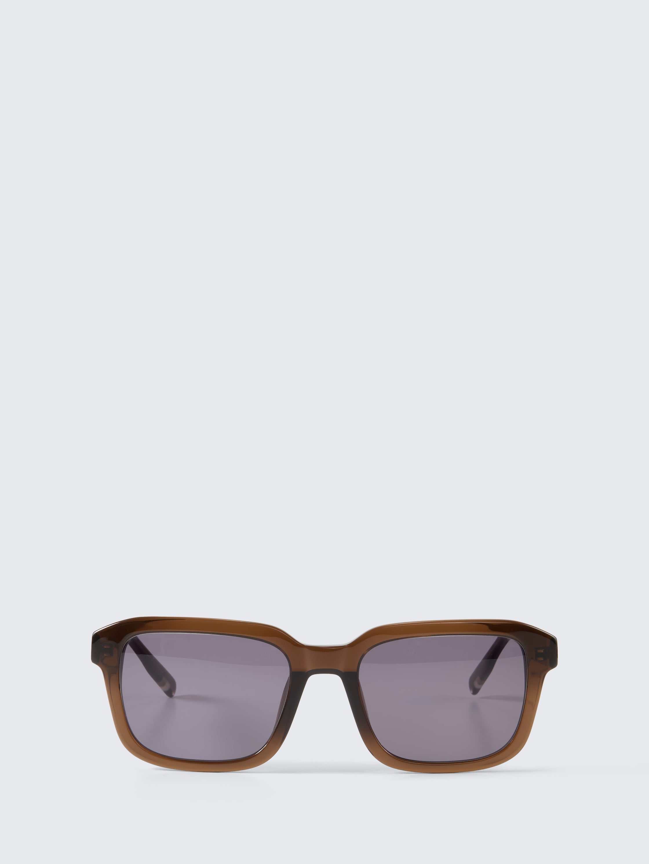 Rectangular sunglasses - brown - 