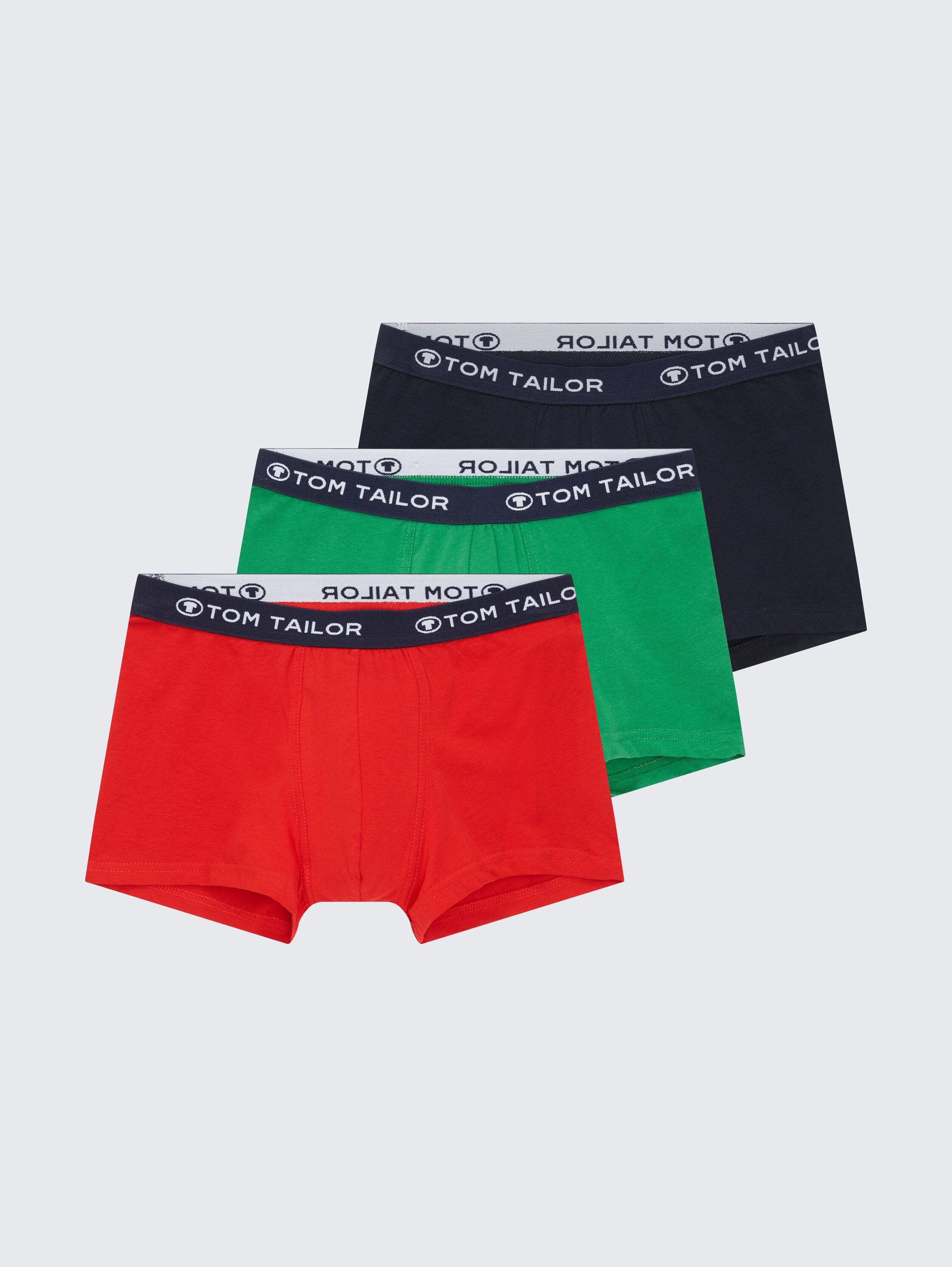 Short boxer shorts in a 3-pack - cardinalnavygreen - 