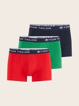Kurze Boxershorts im 3er-Pack - cardinal-navy-green - Vorder-Produkt-Ansicht