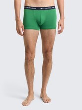 Kurze Boxershorts im 3er-Pack - cardinal-navy-green - Ausschnitt Model-Vorderansicht