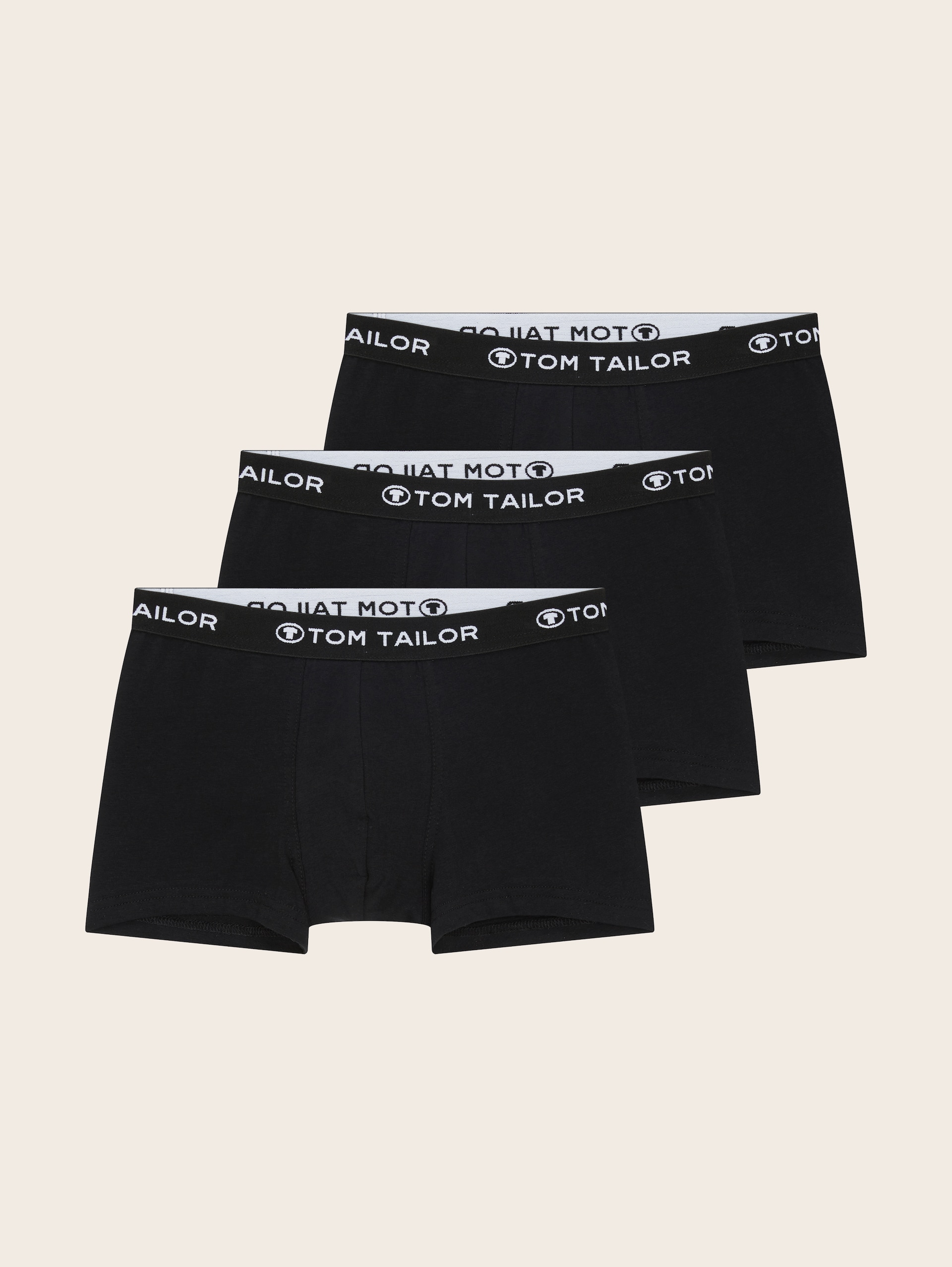 Boxers courts, lot de 3 - black-black-black