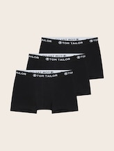 Kurze Boxershorts im 3er-Pack - black-black-black