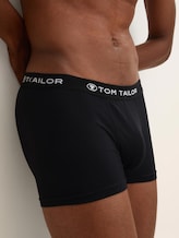 Kurze Boxershorts im 3er-Pack - black-black-black - Detail-Model-Ansicht