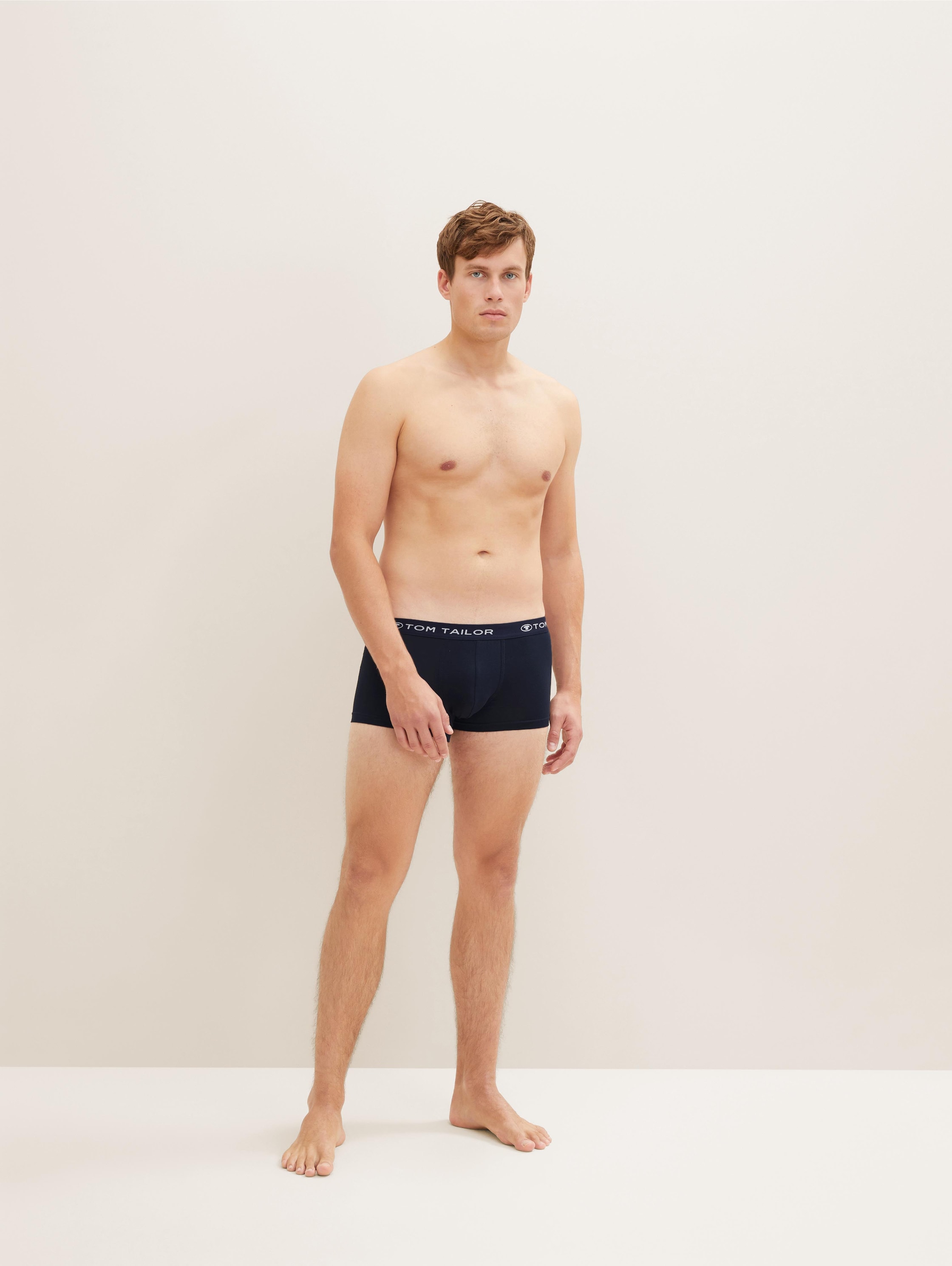 Korte boxershorts in een 3-pack - redmediumsolid -
