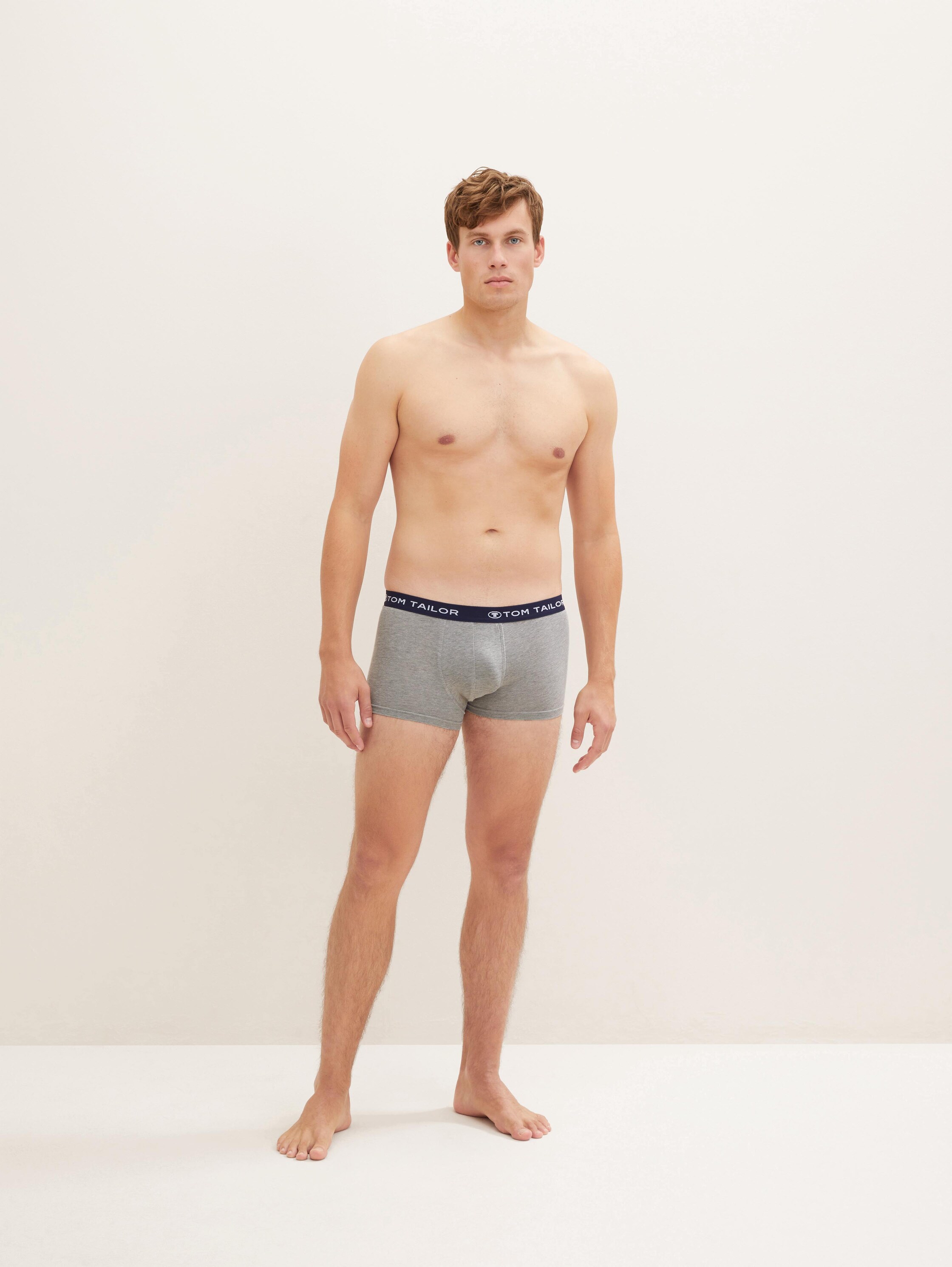 Korte boxershorts in een 3-pack - redmediumsolid -
