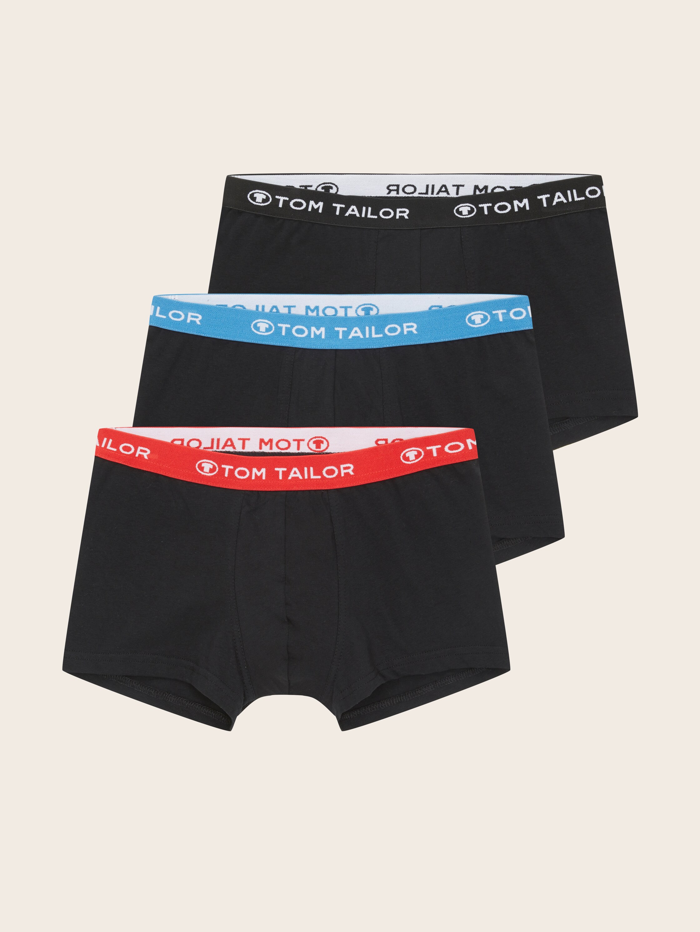 Korte boxershorts in een 3-pack - blackdarksolid - 