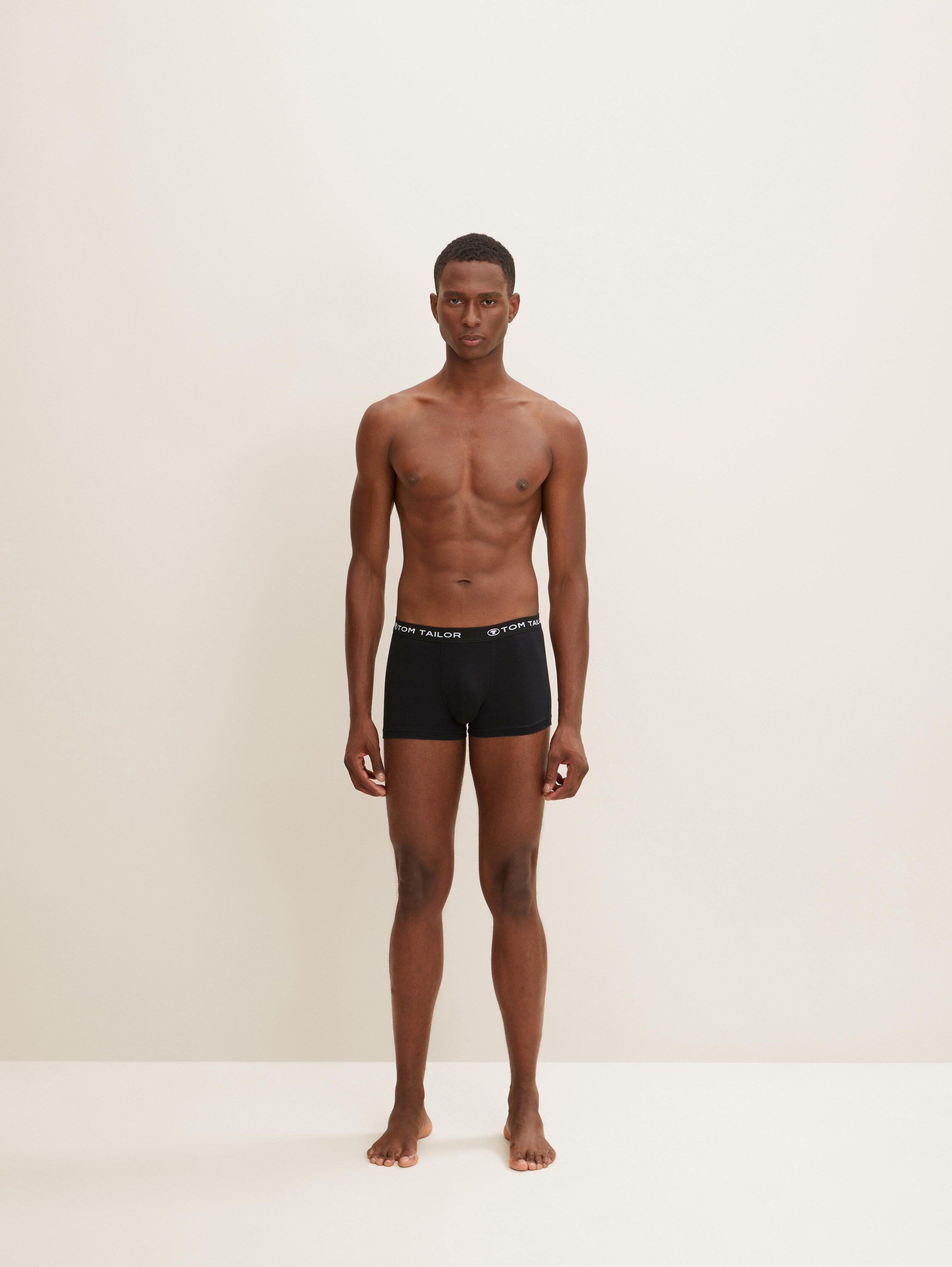 Korte boxershorts in een 3-pack - blackdarksolid - 
