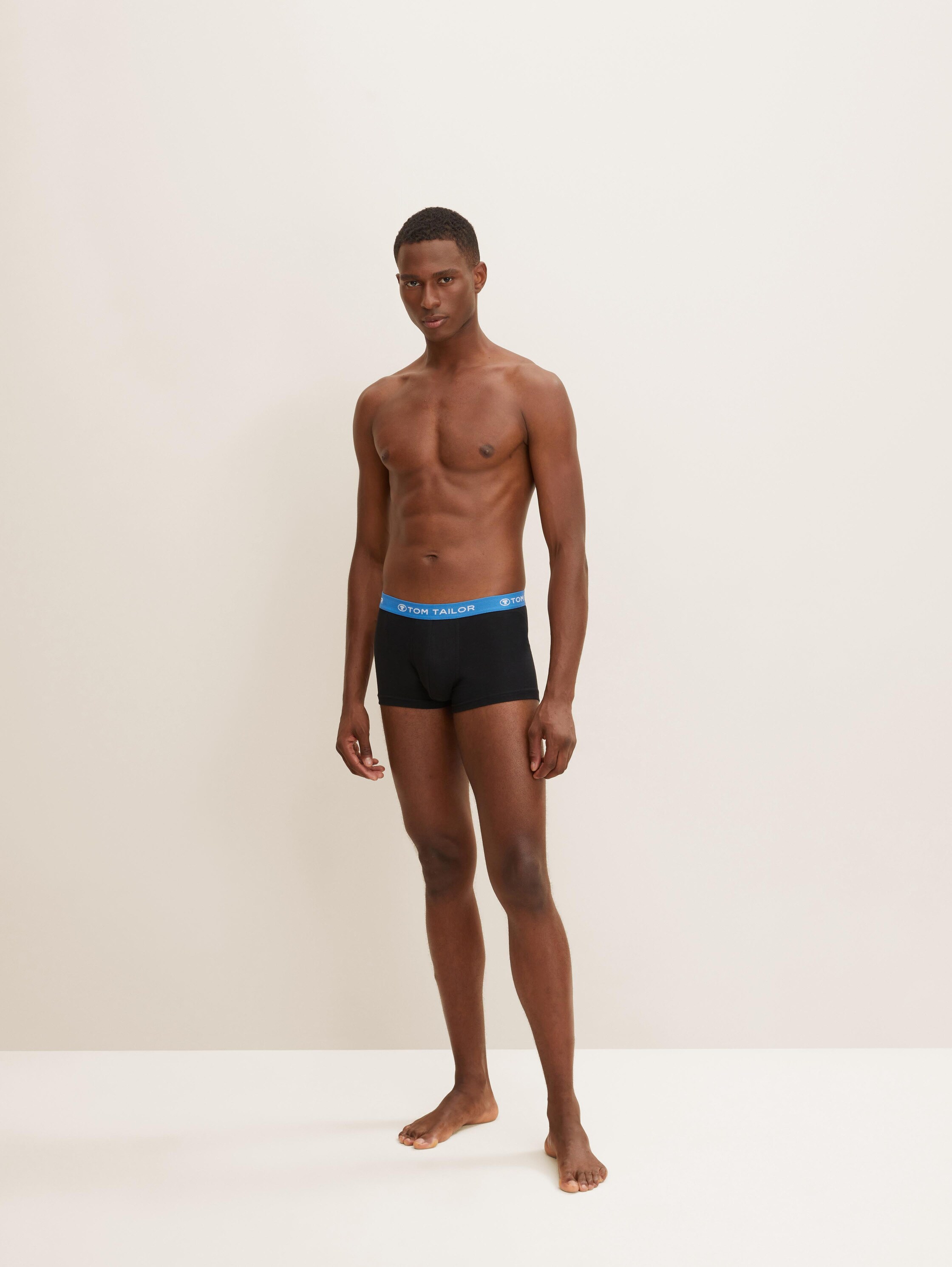 Korte boxershorts in een 3-pack - blackdarksolid - 