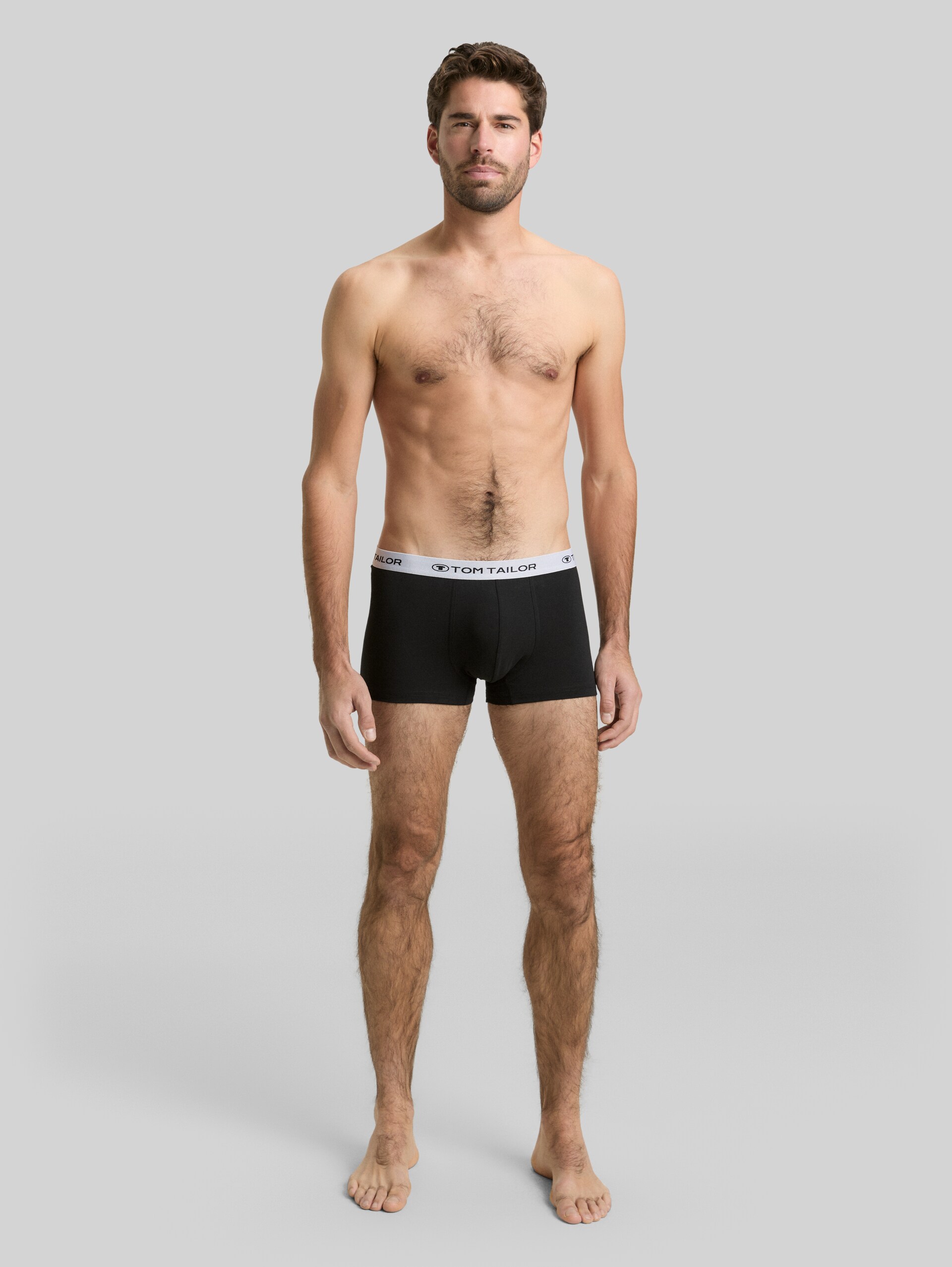Boxer shorts, 3-pack - red-dark-solid - Model front view