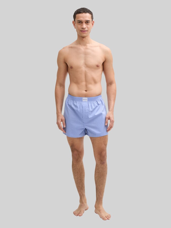 Boxershorts aus Baumwolle im 2er-Pack von Men, blue-light-check