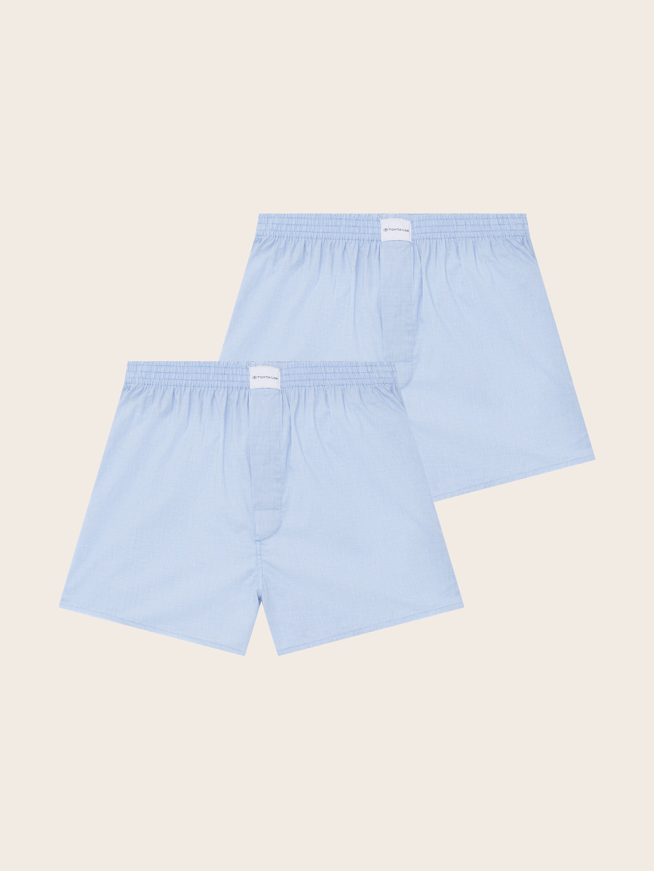 Halflange katoenen boxershorts in een 2-pack - bluelightcheck - 