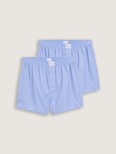 Lot de deux boxers à motifs - blue-light-check - Vue de face du produit