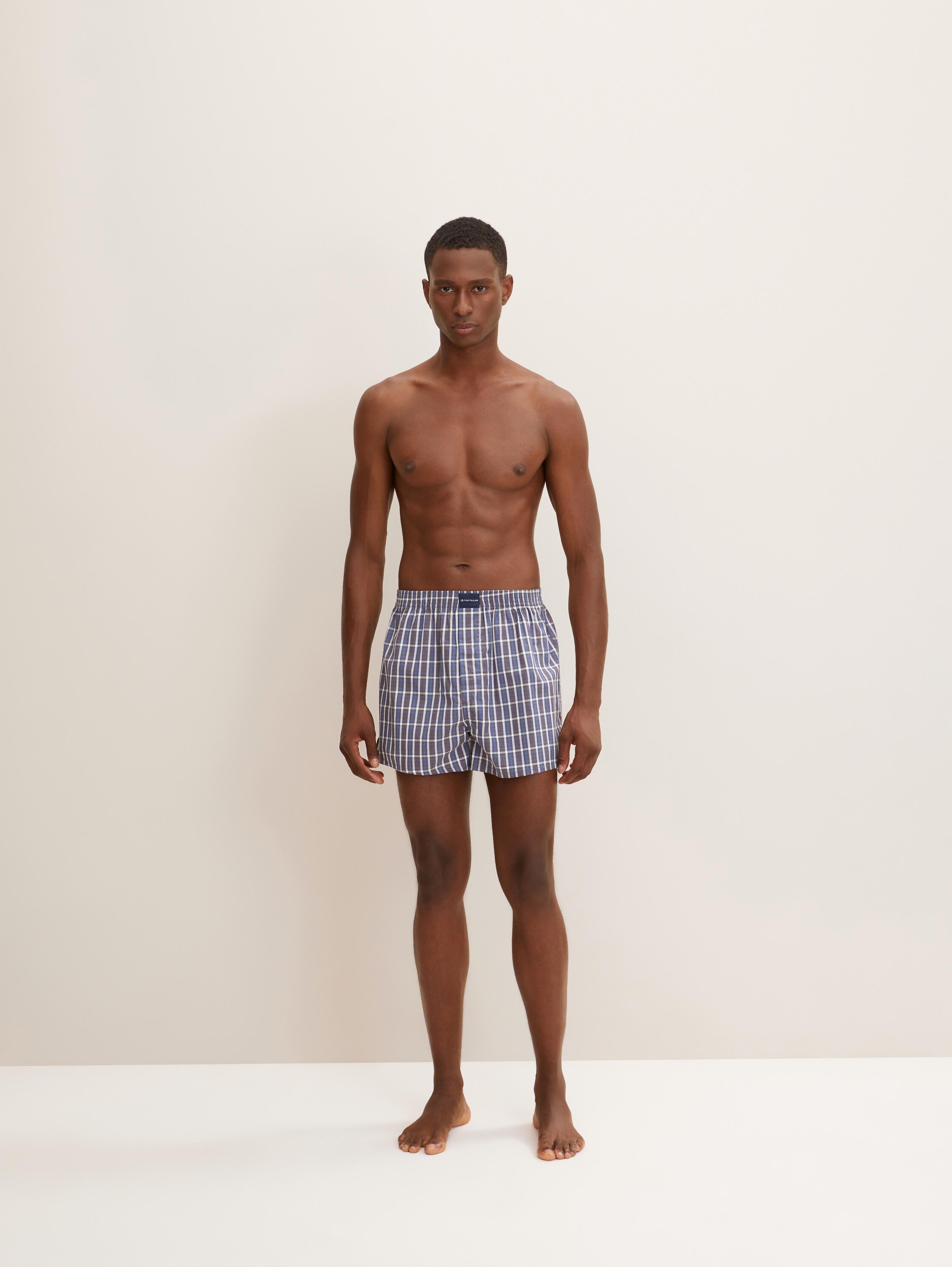 Medium-length cotton boxer shorts in a 2-pack - 1