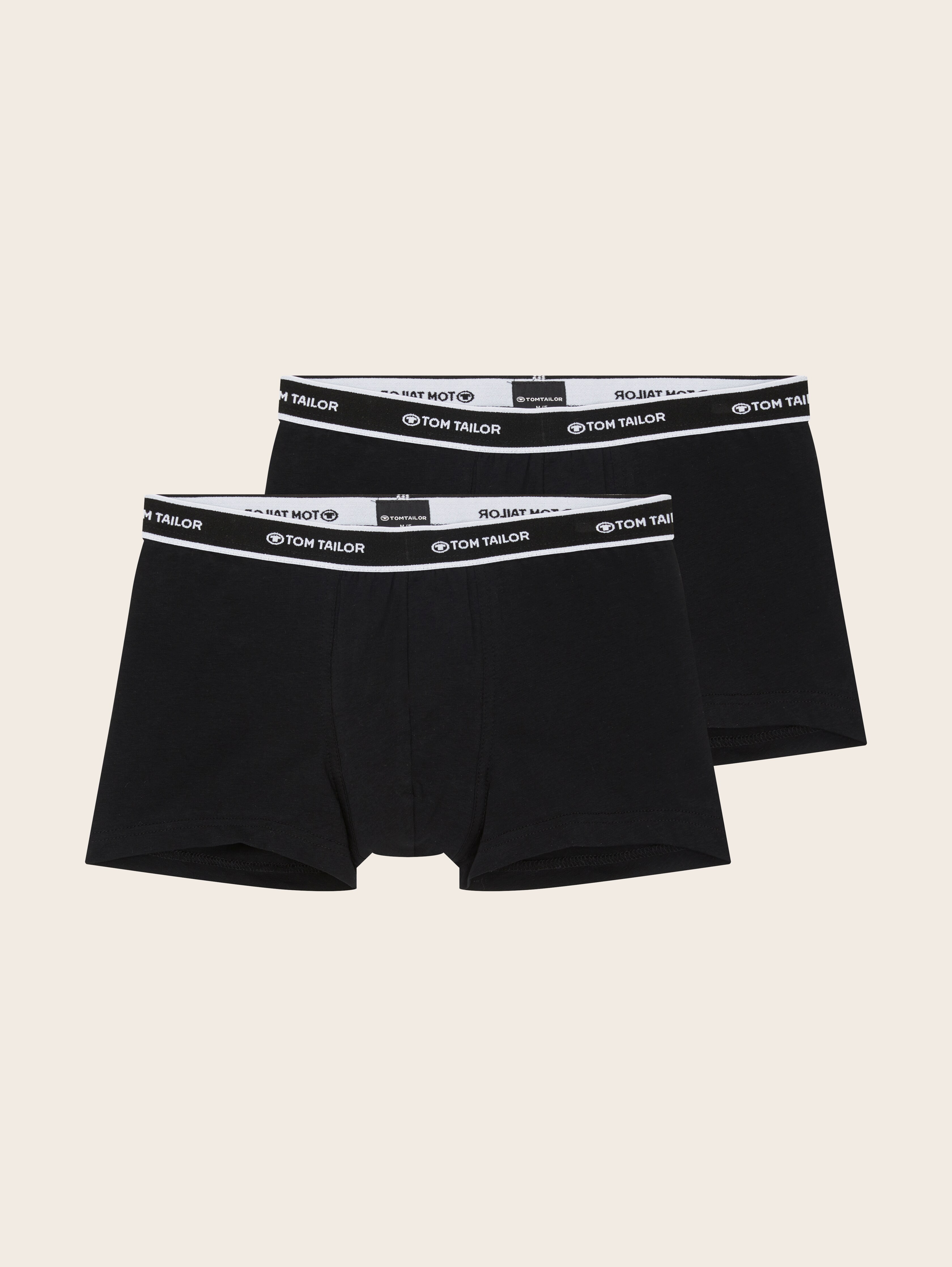 Kurze Boxershorts im 2er-Pack von Men, black uni