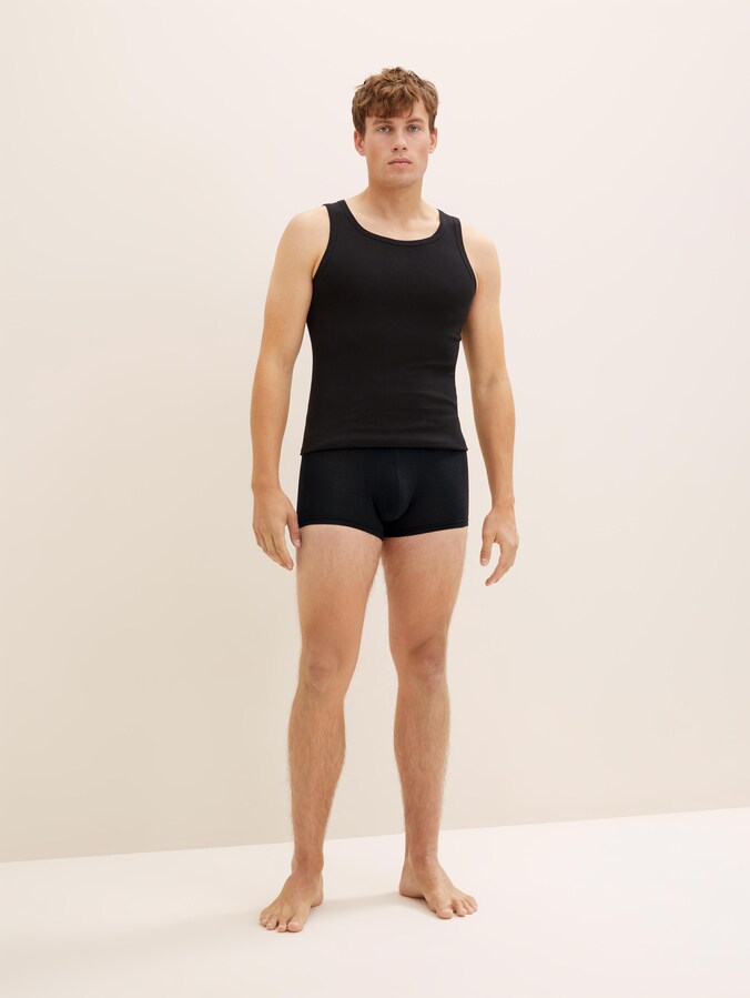 Kurze Boxershorts im 2er-Pack von Men, black uni