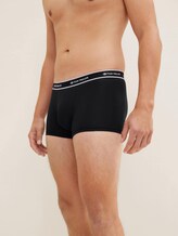 Boxers courts en pack de 2 - black uni - Vue détaillée du modèle