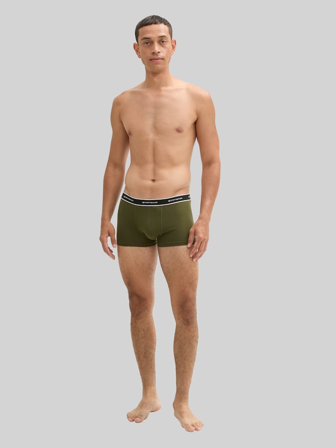 Short boxer shorts in a 2-pack by Men, dark green uni