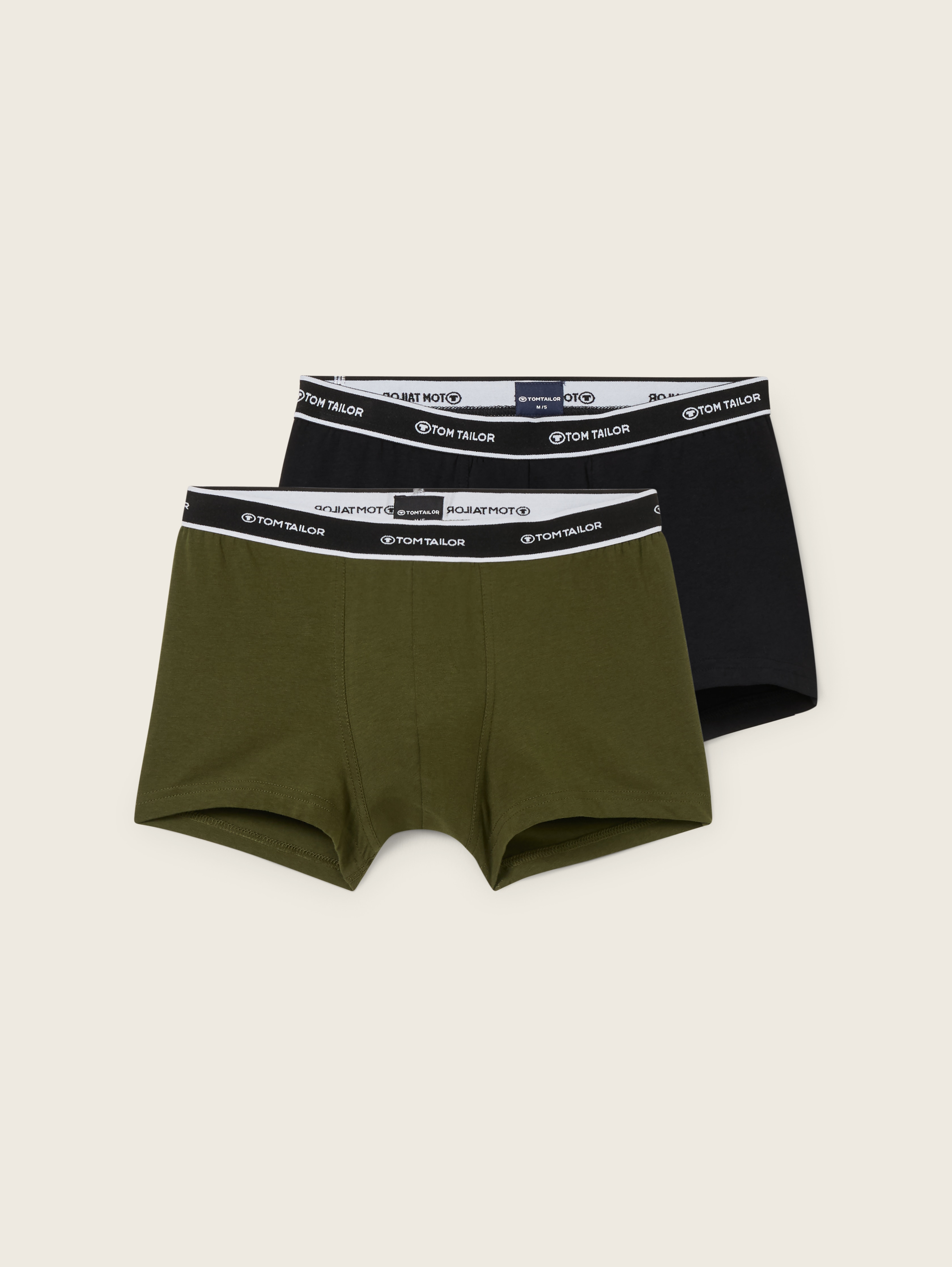 Kurze Boxershorts im 2er-Pack von Men, dark green uni