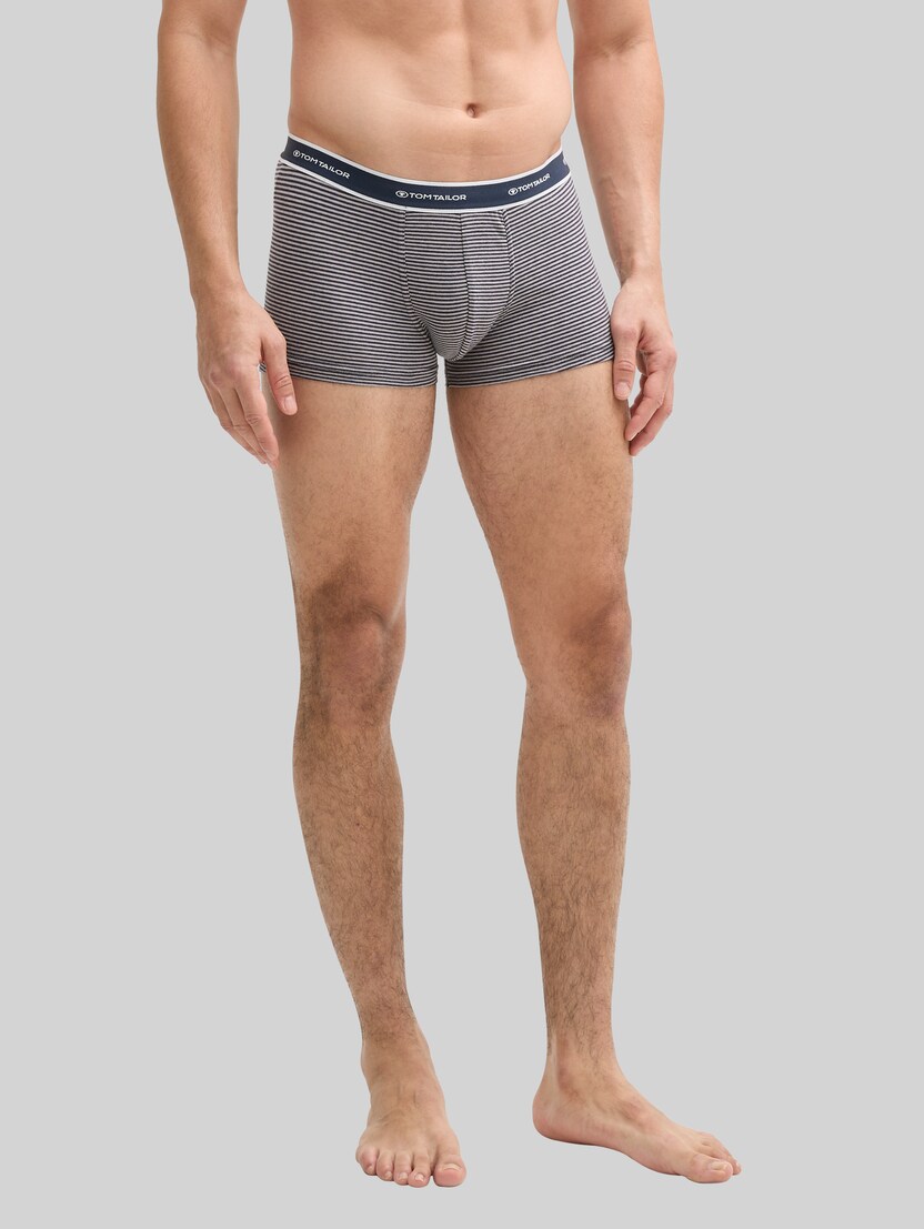 Kurze Boxershorts im 2er-Pack von Men, blue-middle-stripes