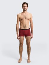 Boxershorts im 2er-Pack - red-dark-solid - Model-Vorderansicht