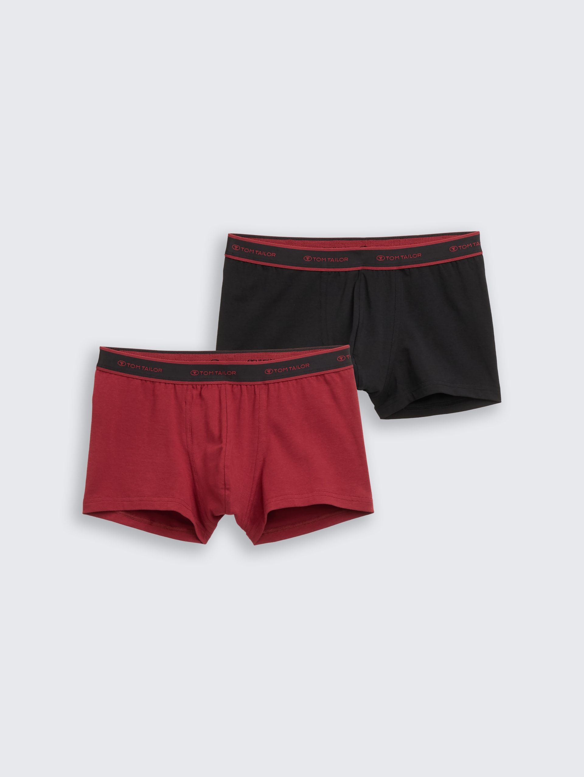 Boxershorts in 2-pack - red-dark-solid - Product vooraanzicht