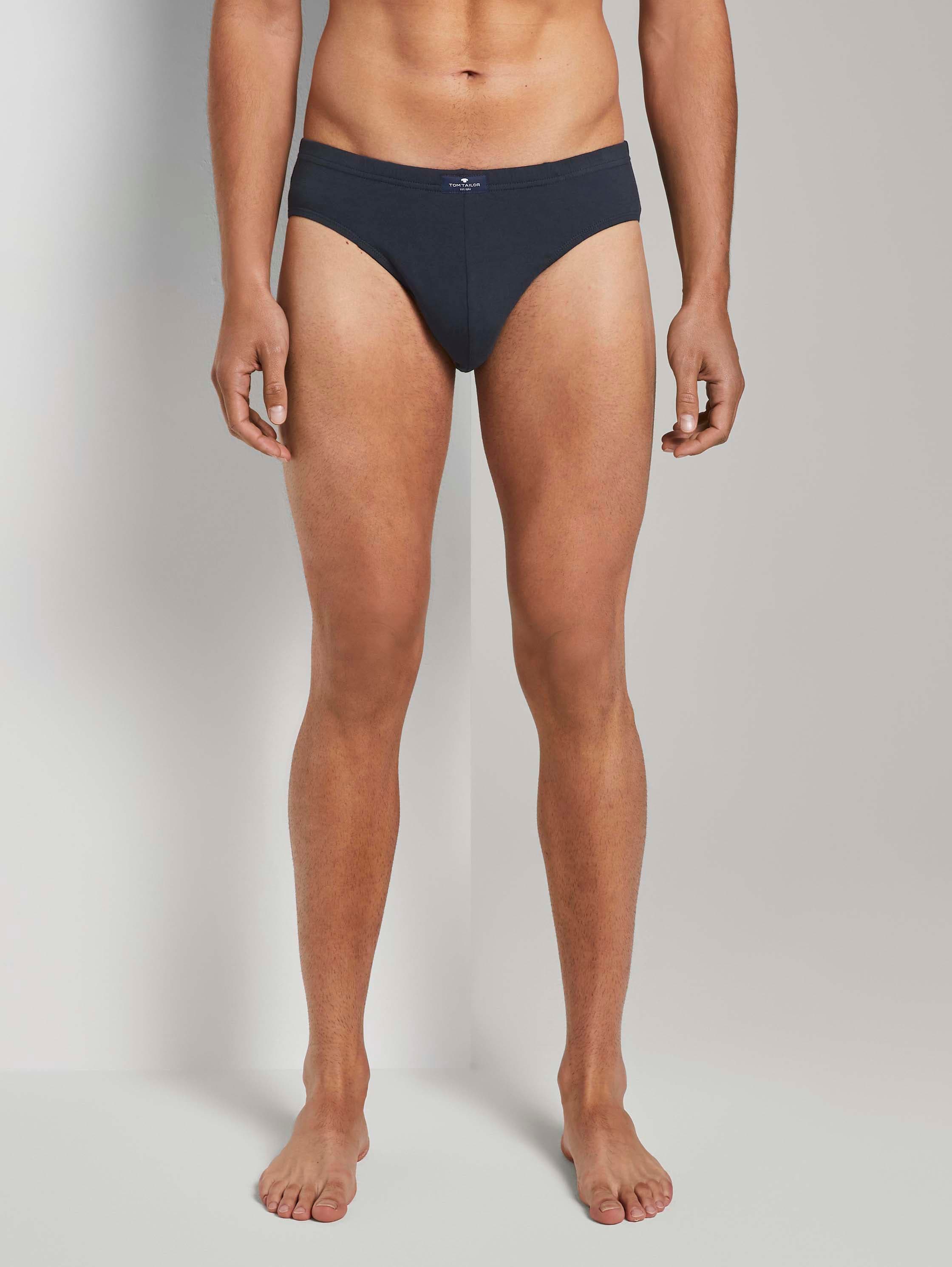 Cotton briefs in a pack of 7 by Men, blue-dark-solid