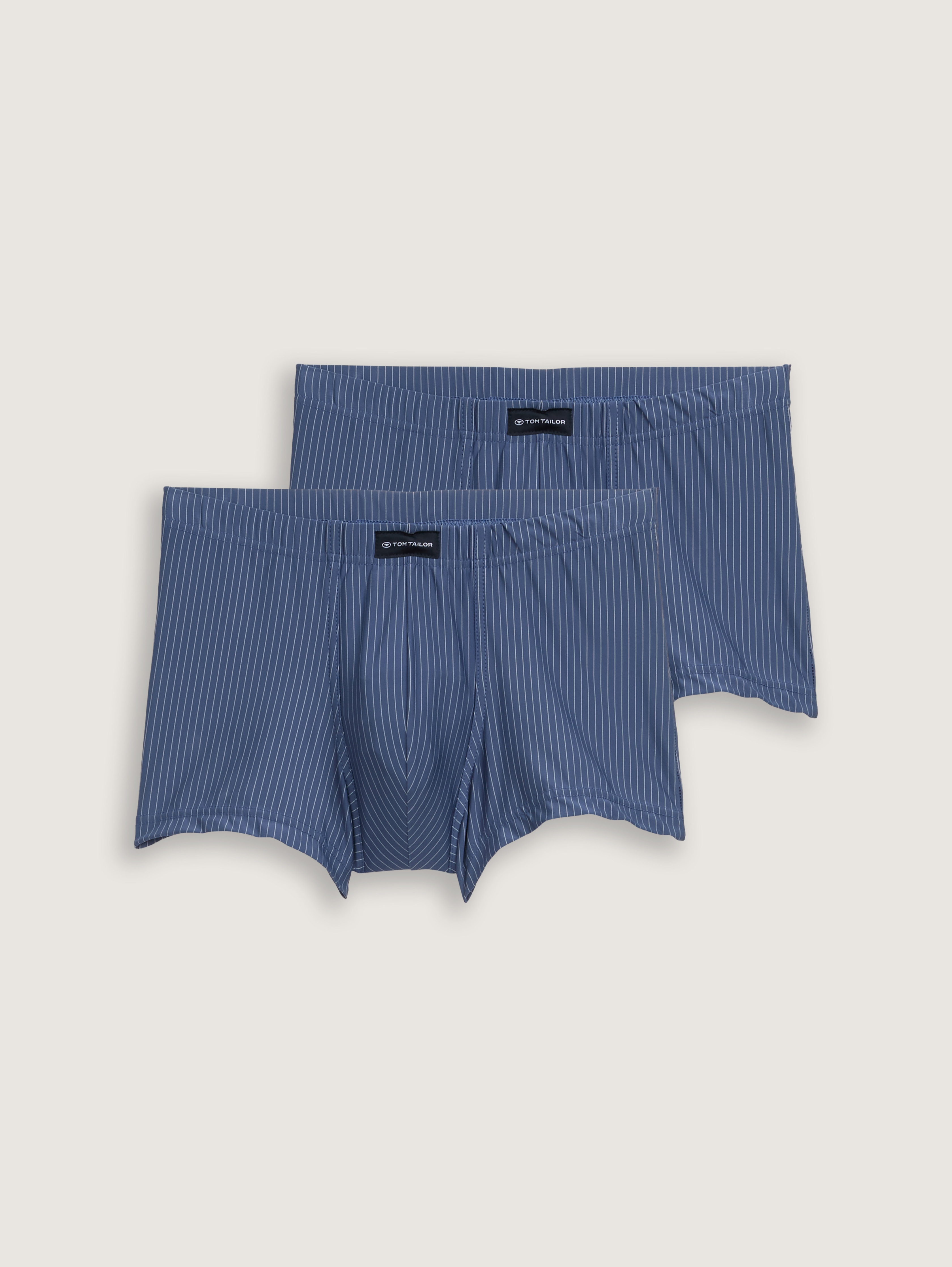 Kurze Boxershorts im 2er-Pack von Men, blue-medium-vertical stripe