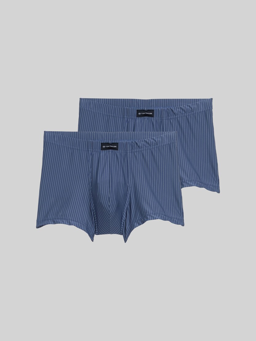 Short boxer shorts in a 2-pack by Men, blue-medium-vertical stripe