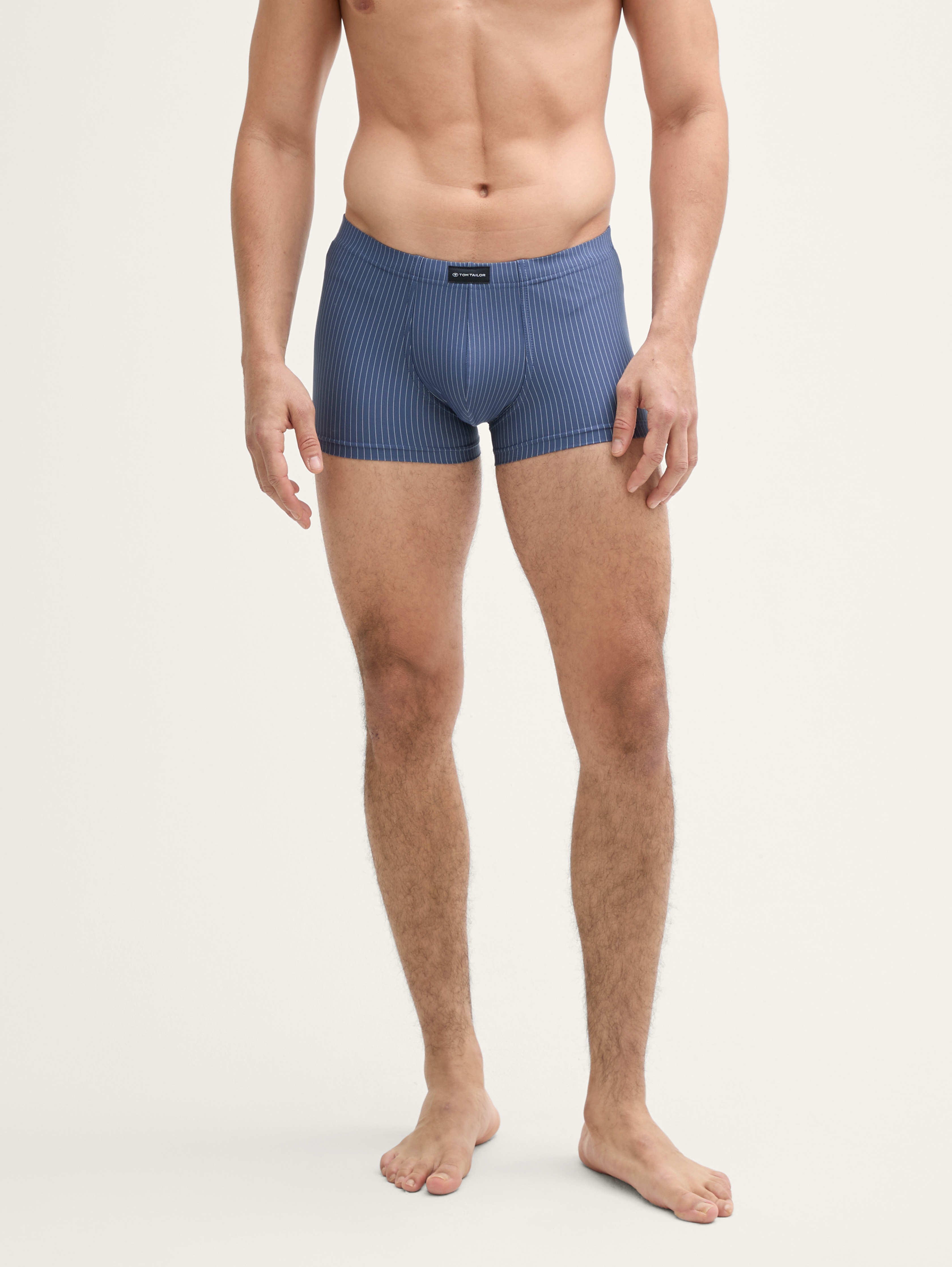 Short boxer shorts in a 2-pack by Men, blue-medium-vertical stripe