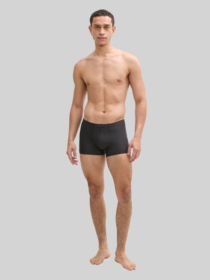 Kurze Boxershorts im 2er-Pack von Men, black-dark-stripes