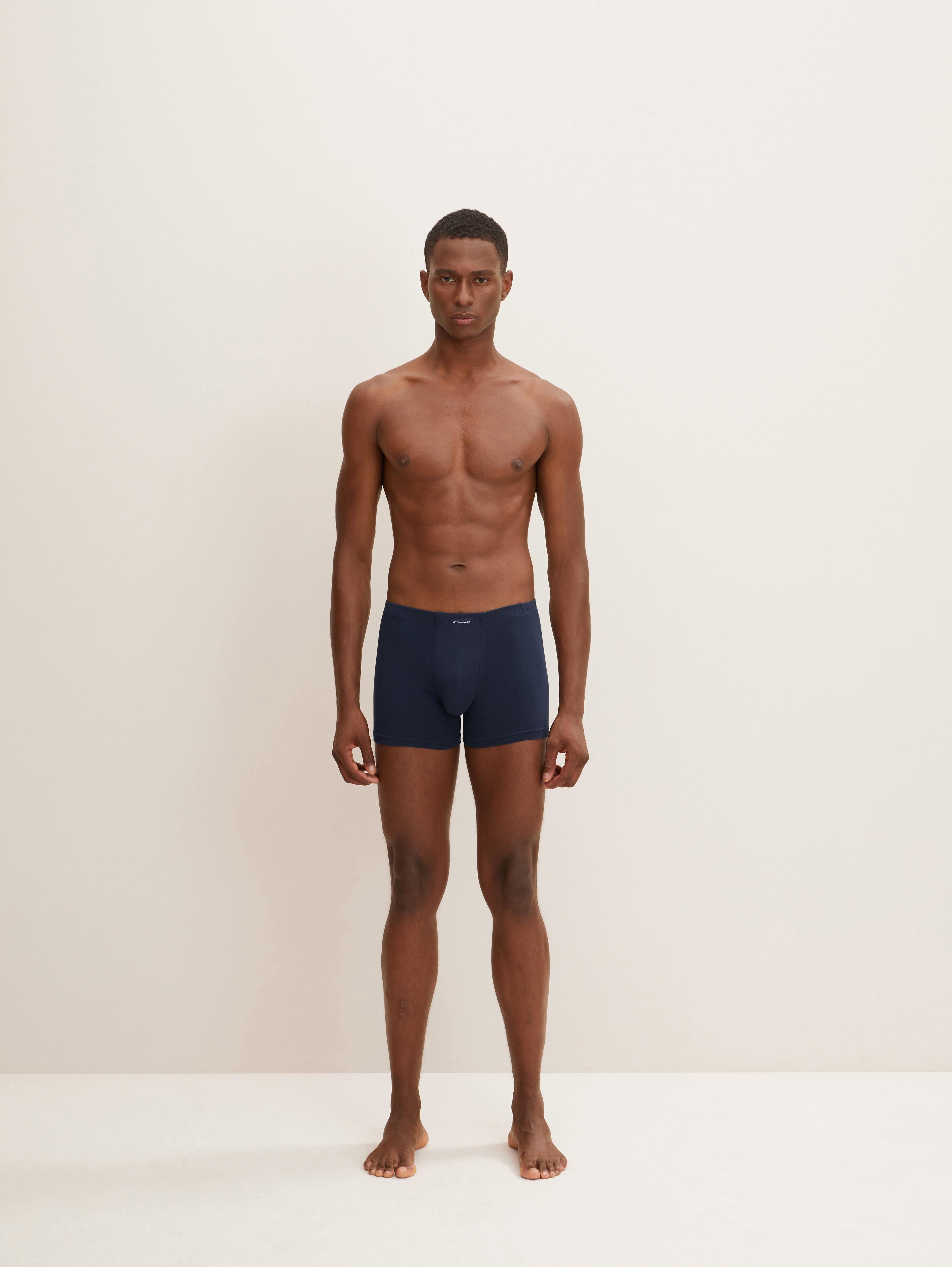 Korte boxershorts in een 4-pack door Men, blue-dark-solid