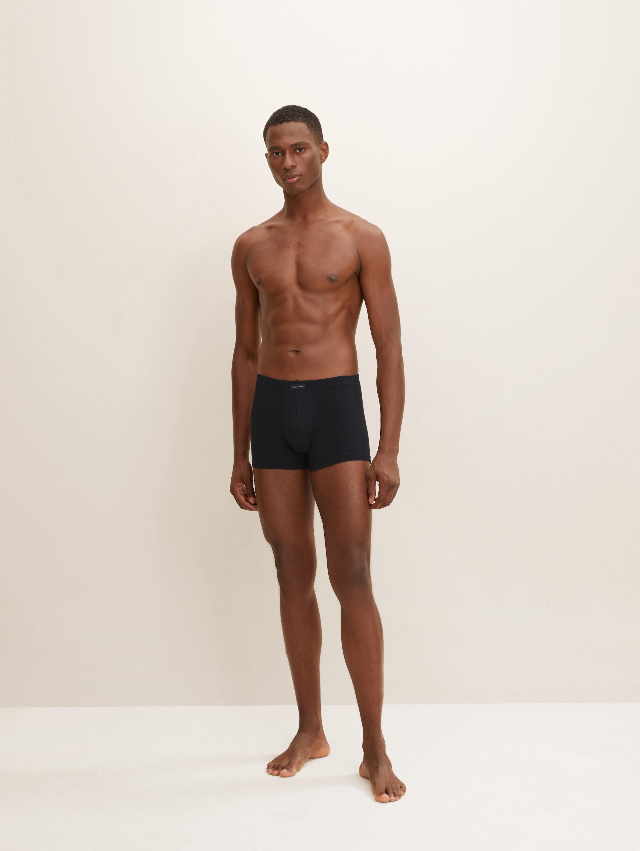 Korte boxershorts in een 4-pack - blackdarksolid -