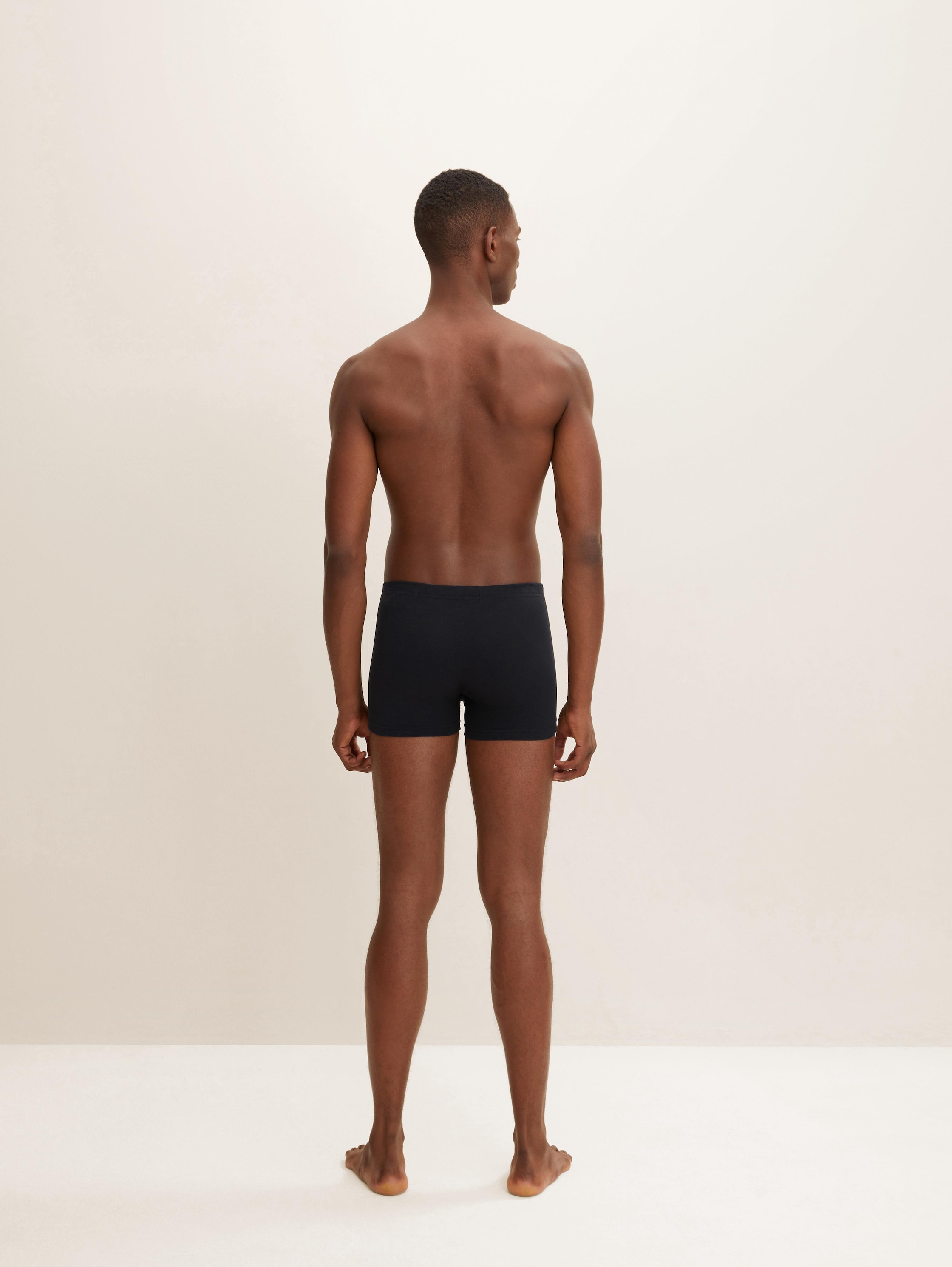 Korte boxershorts in een 4-pack - blackdarksolid -