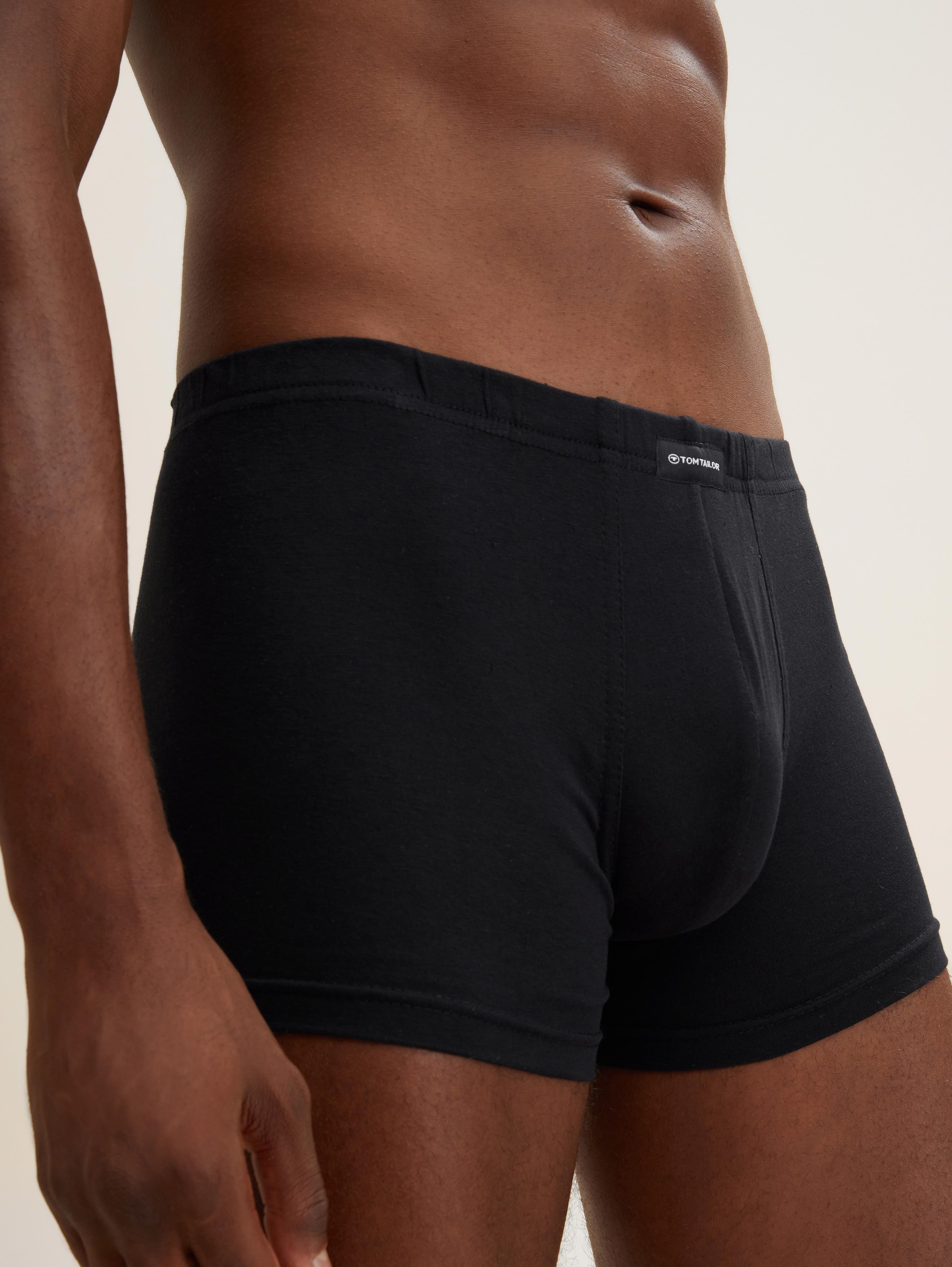 Korte boxershorts in een 4-pack - blackdarksolid -