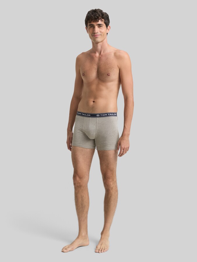 Mittellange Boxershorts im 3er-Pack von Men, navy-melange-white